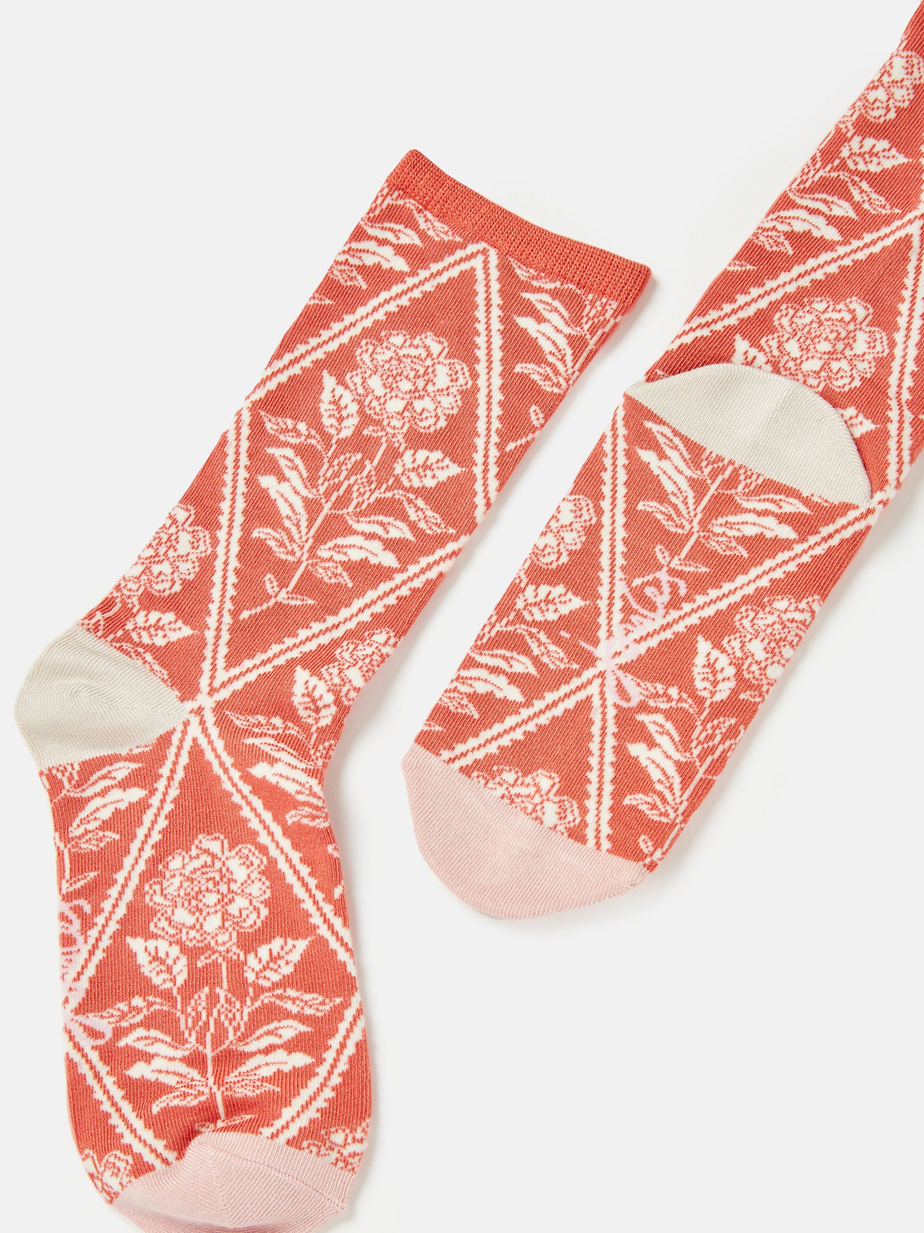Excellent Everyday Pink Floral Ankle Socks - Image 2 of 3