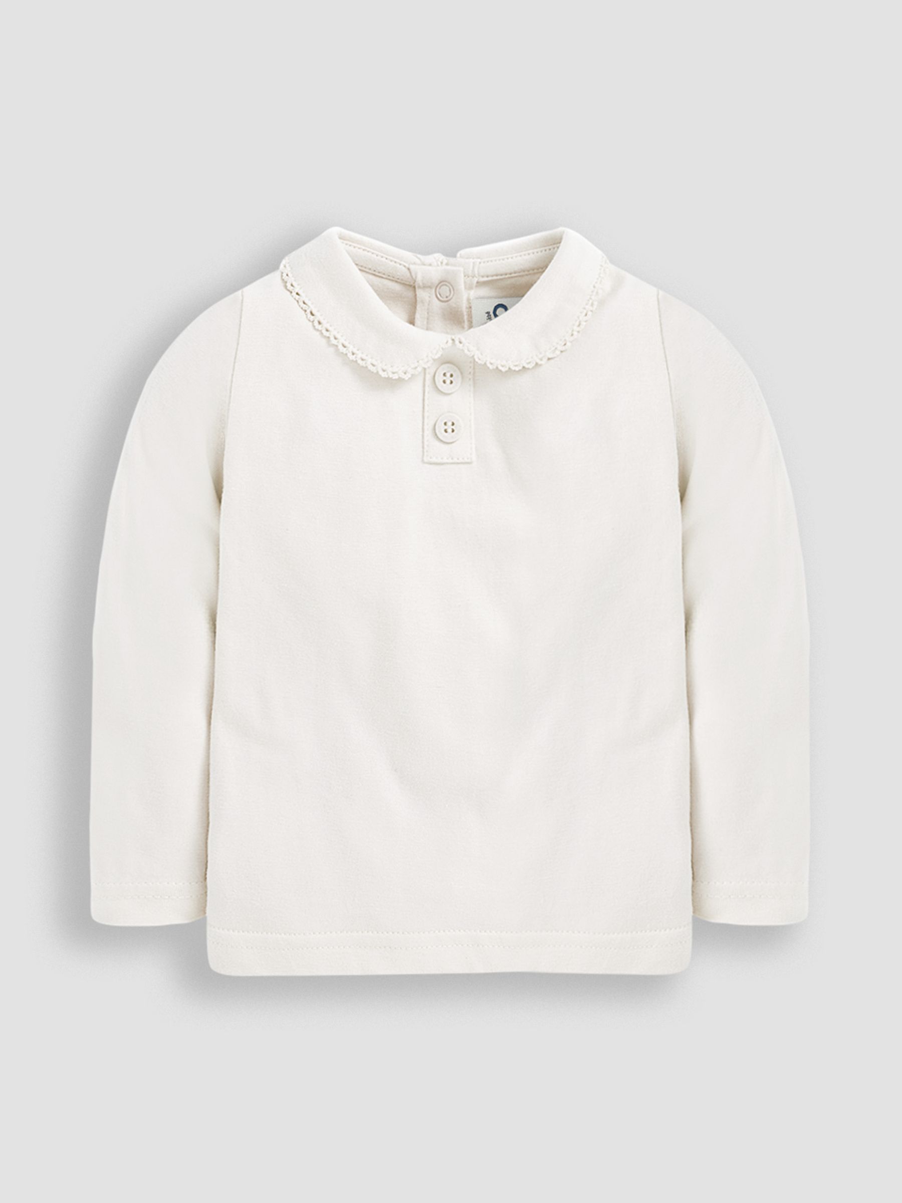 Cream Plain Peter Pan Top - Image 1 of 4