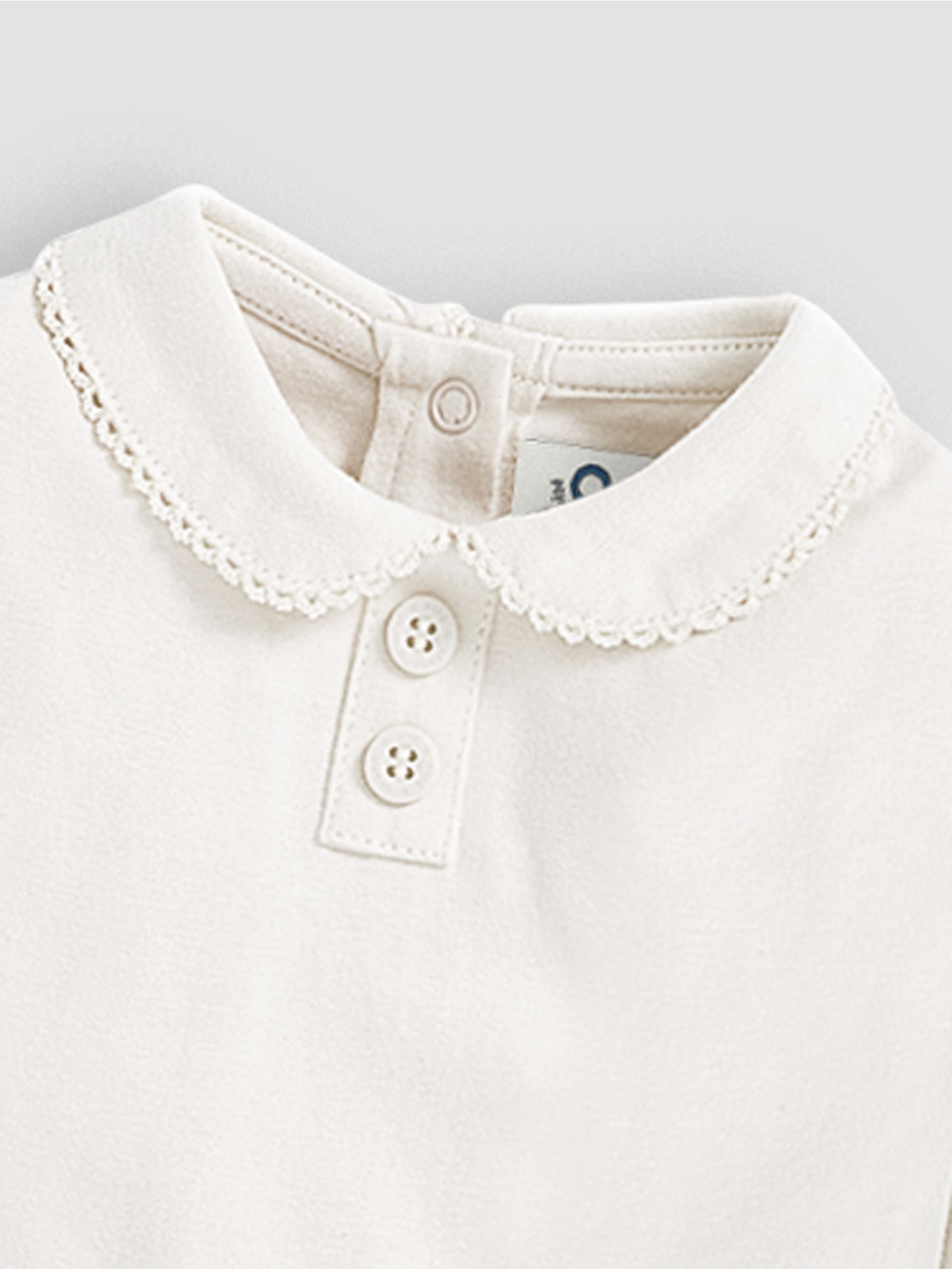 Cream Plain Peter Pan Top - Image 2 of 4