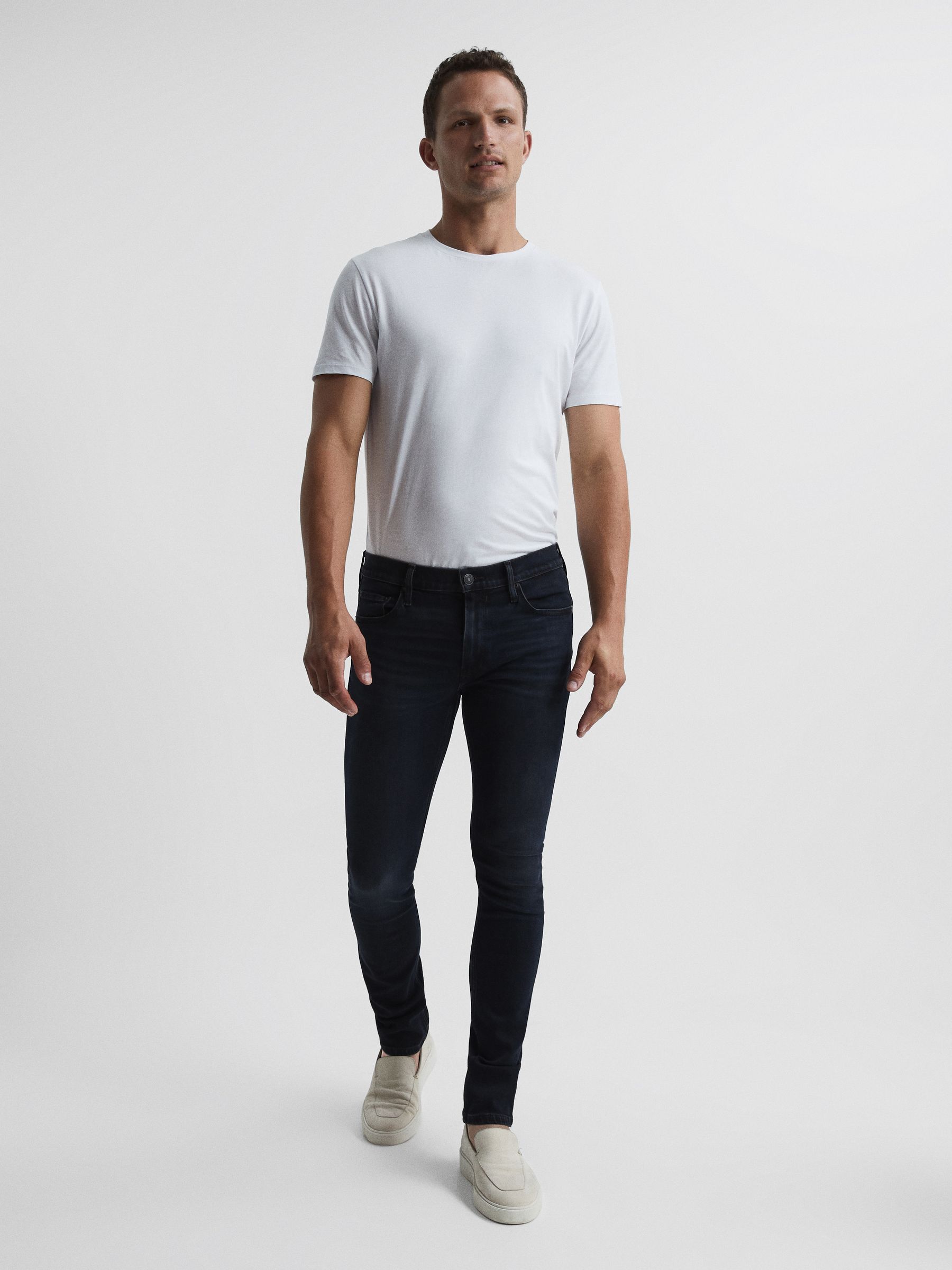PAIGE High Stretch Slim Fit Jeans in Julius - Image 3 of 7