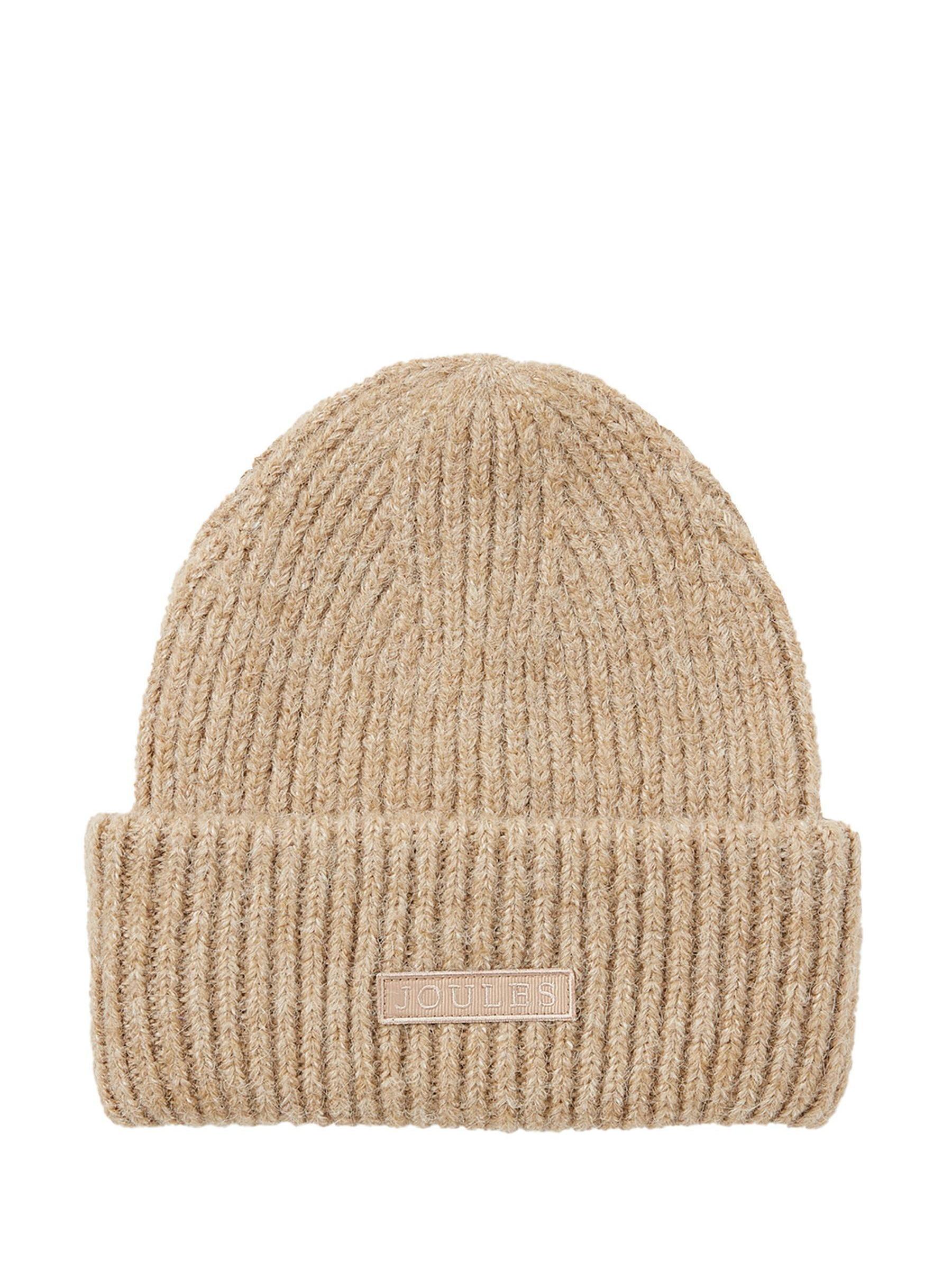 Eloise Oat Oversized Knitted Beanie Hat - Image 3 of 5