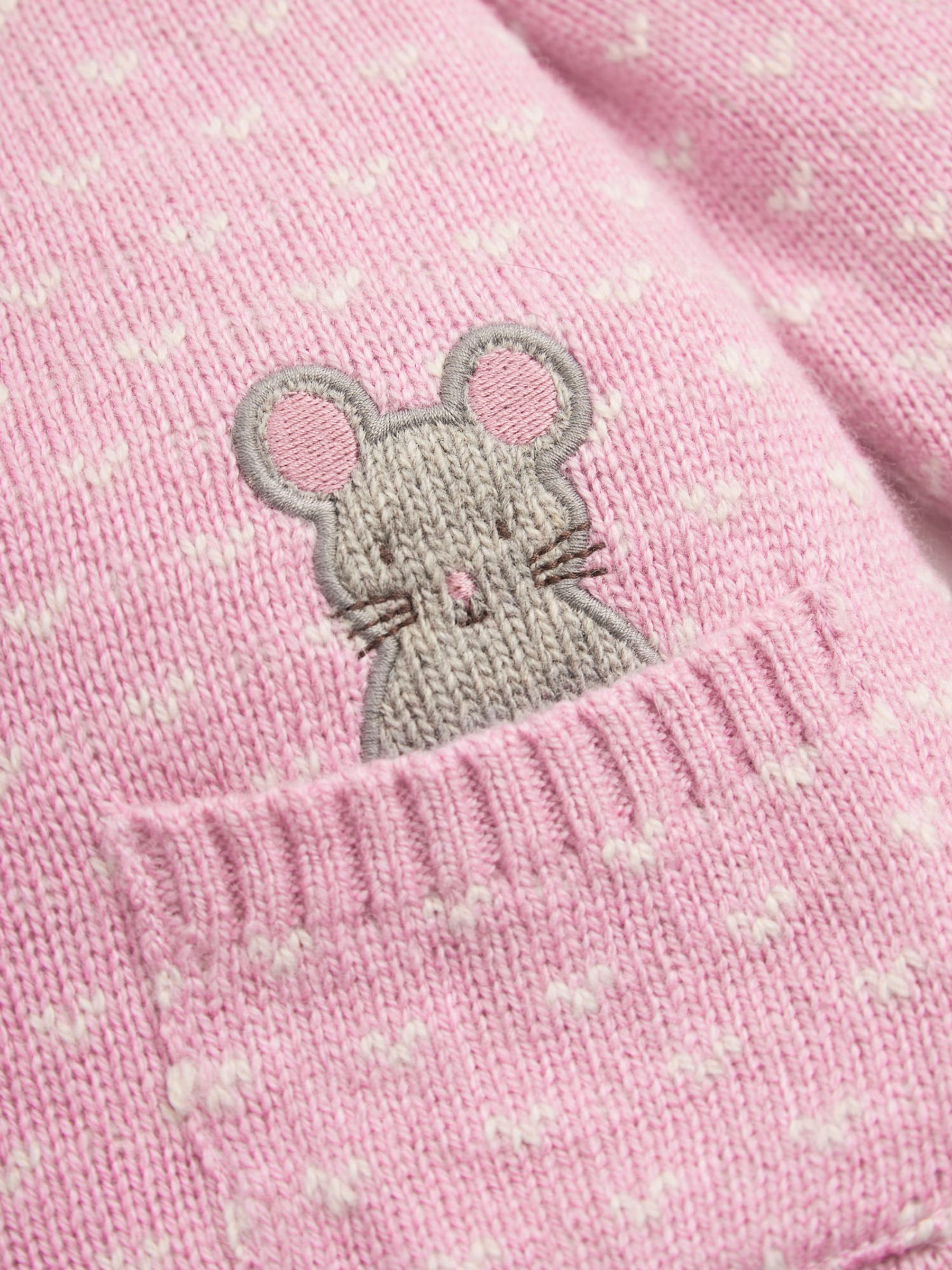 Pink Mouse Fair Isle Pattern Knitted Dress - Image 4 of 4