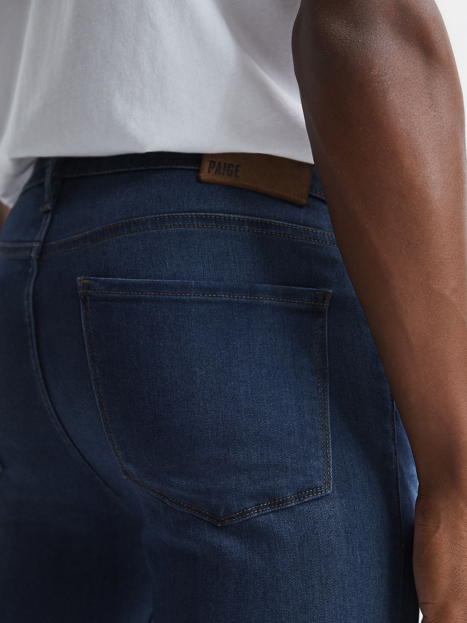 Paige High Stretch Slim Fit Jeans in Schill - Image 6 of 6
