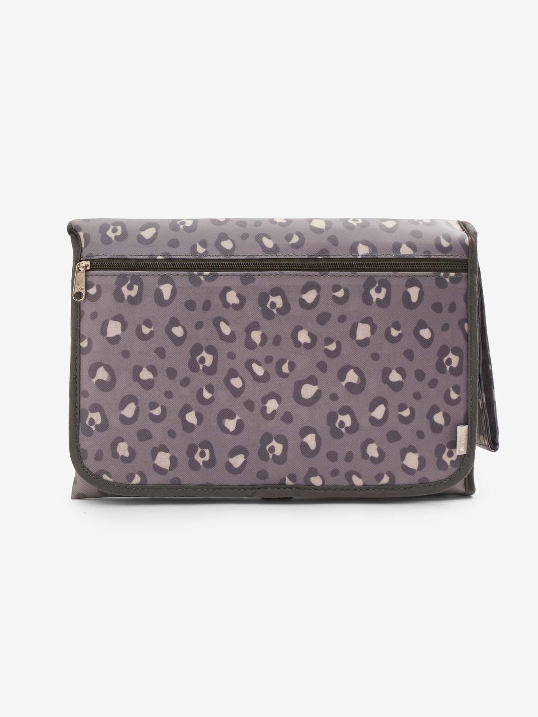 Leopard Print Travel Changing Mat in Grey - Image 1 of 2