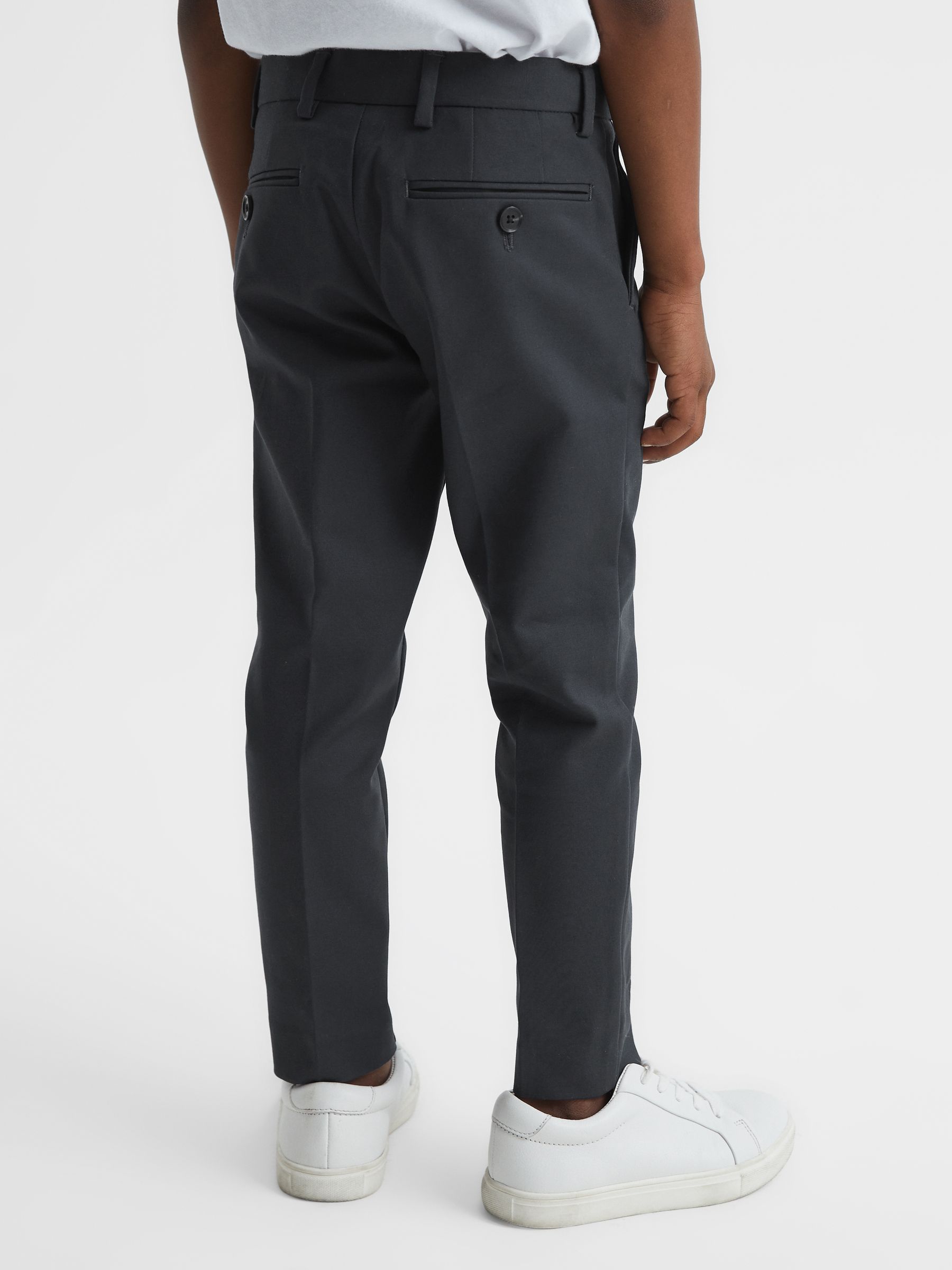 9-12 yrs Slim Fit Chinos in Steel Blue - Image 5 of 8