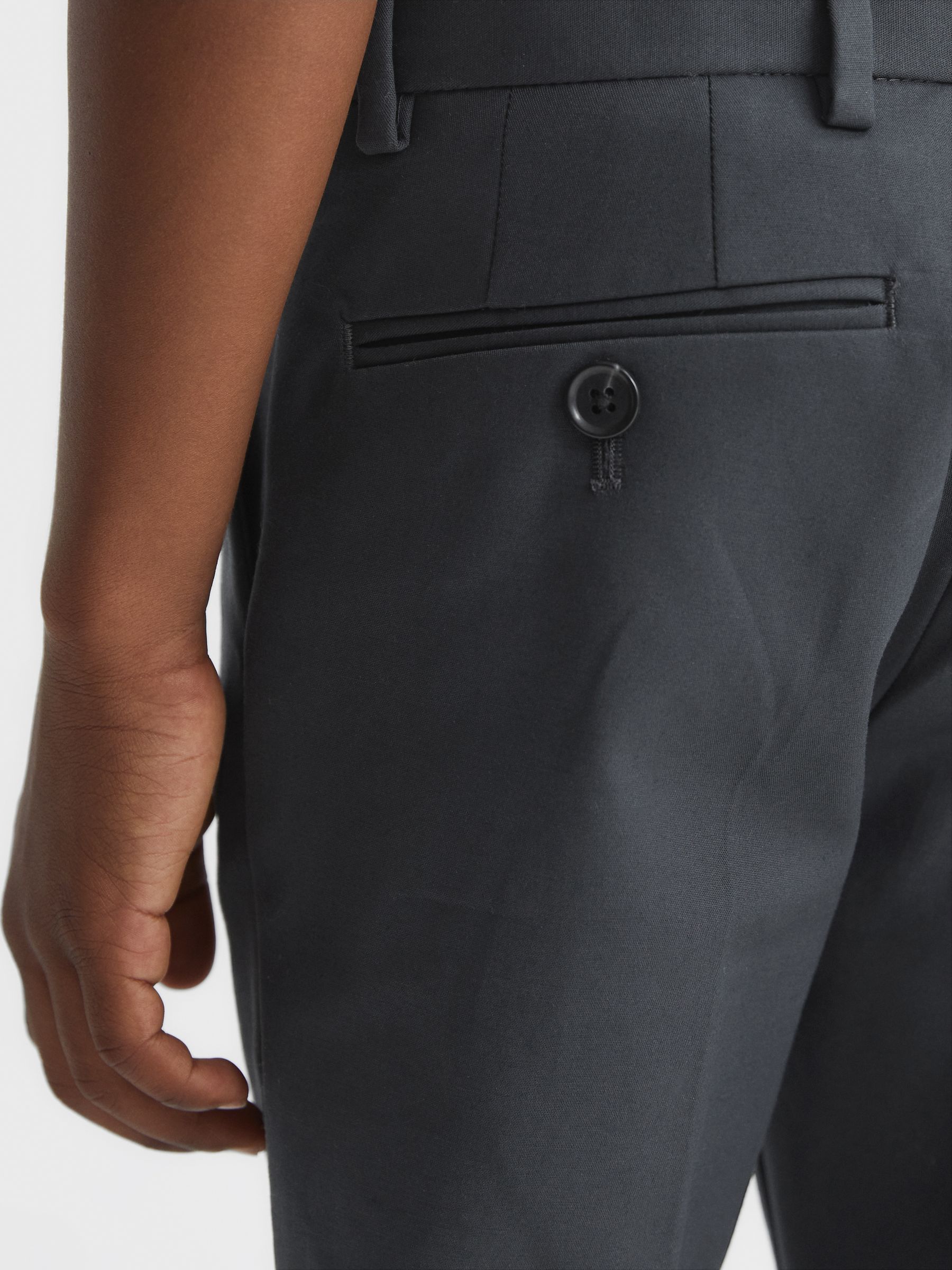 9-12 yrs Slim Fit Chinos in Steel Blue - Image 7 of 8