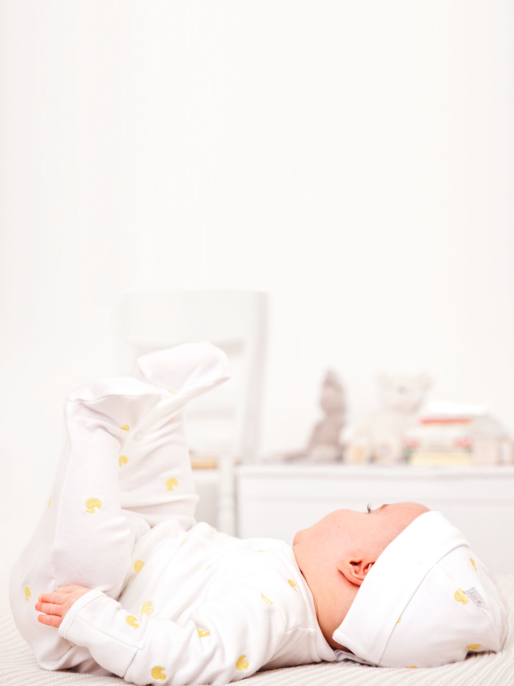Yellow Duck Embroidered Cotton Baby Hat - Image 2 of 2