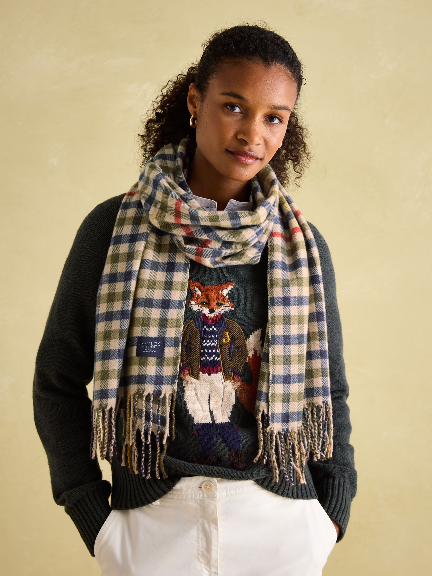 Langtree Checked Scarf - Image 2 of 5