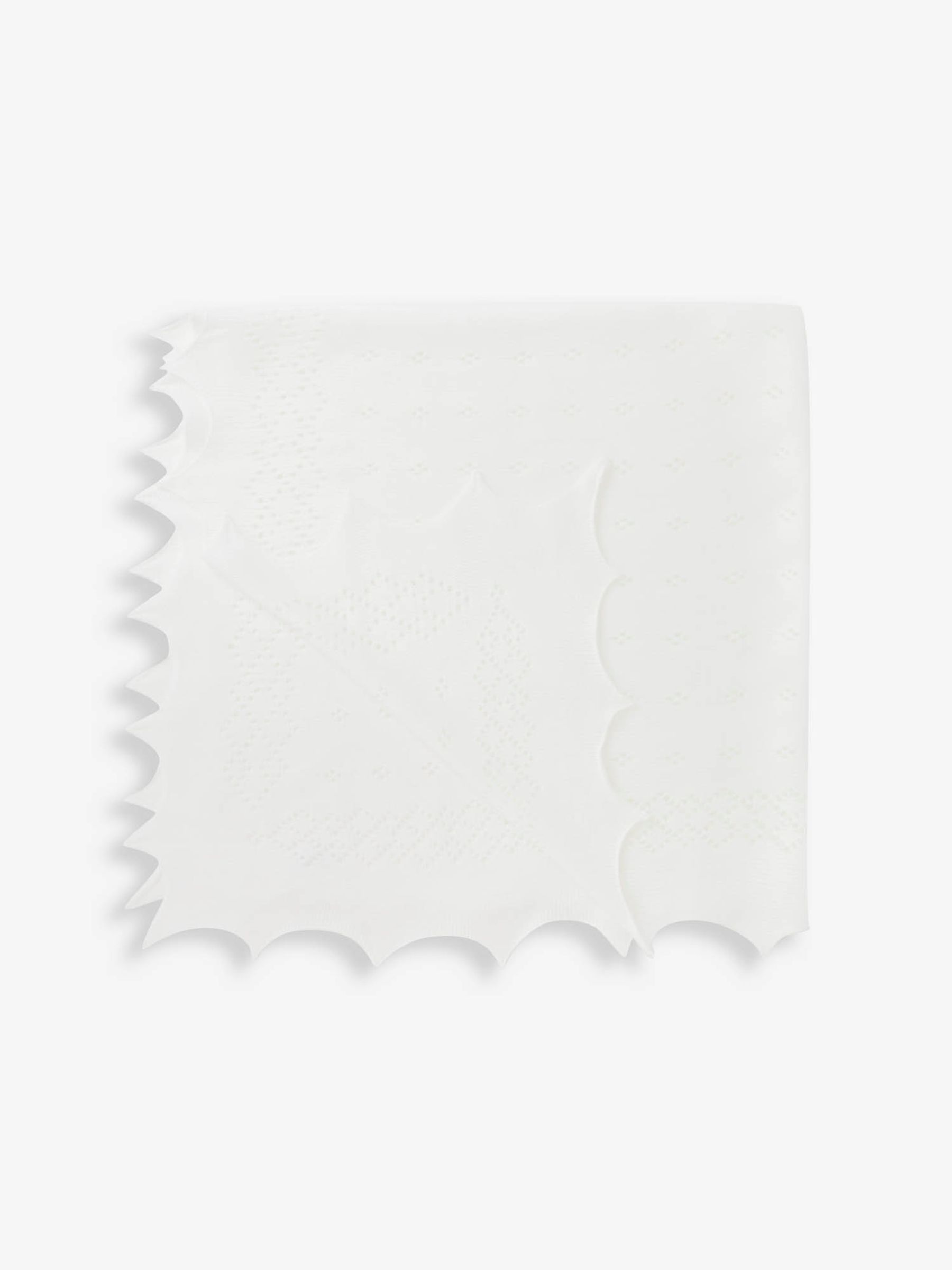 Traditional Newborn Shawl in White - Image 2 of 5
