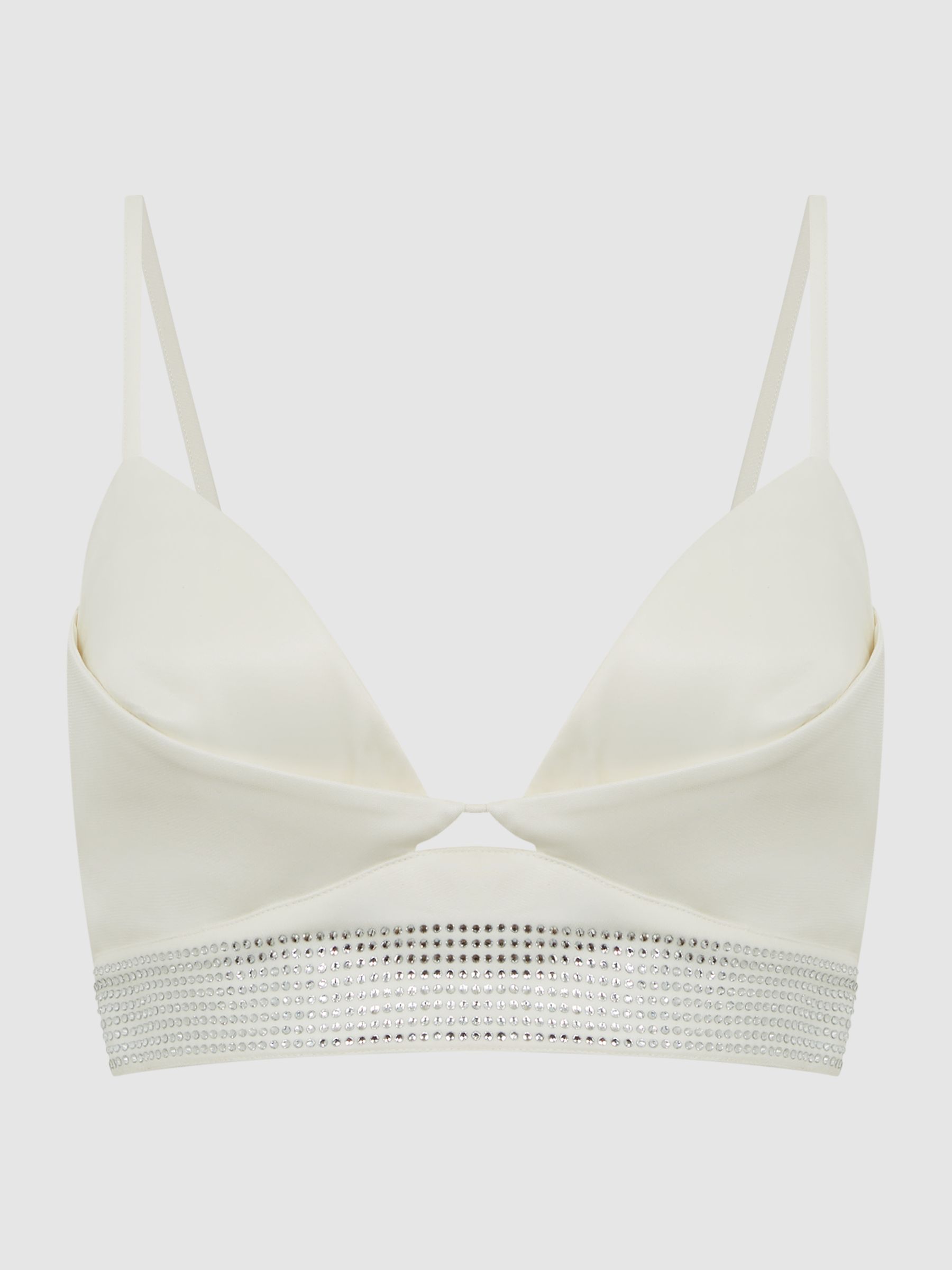 Embellished Bra Top in White - Image 2 of 6