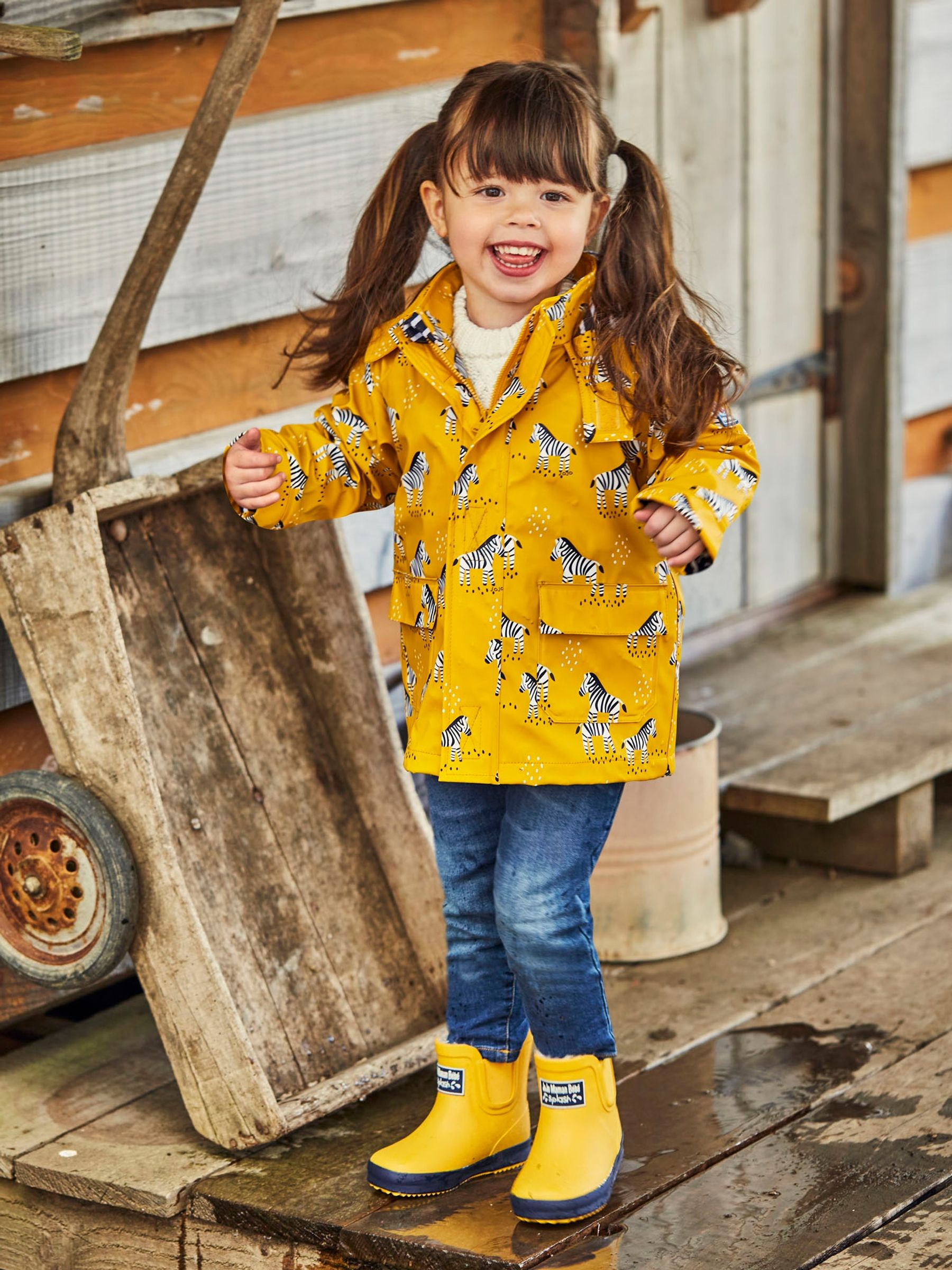 Mustard Yellow Cosy Lined Ankle Wellies | JoJo Maman Bébé