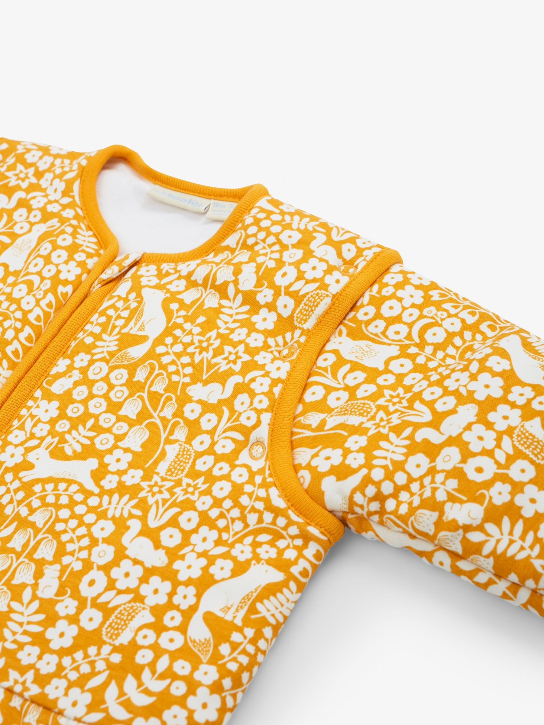 Mustard Woodland 3.5 Tog Toddler Sleeping Bag - Image 3 of 4