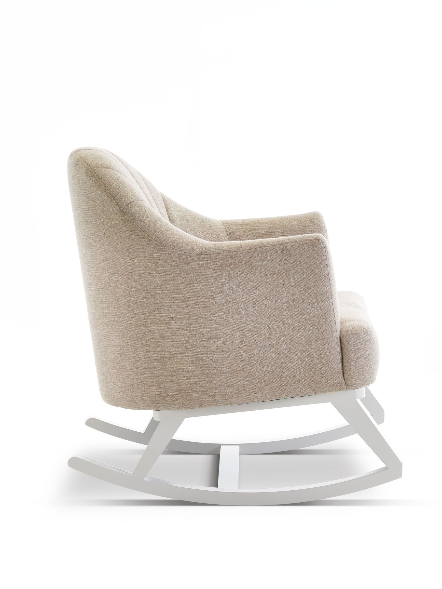 Obaby Oatmeal Round Back Rocking Nursing Chair - Image 3 of 4