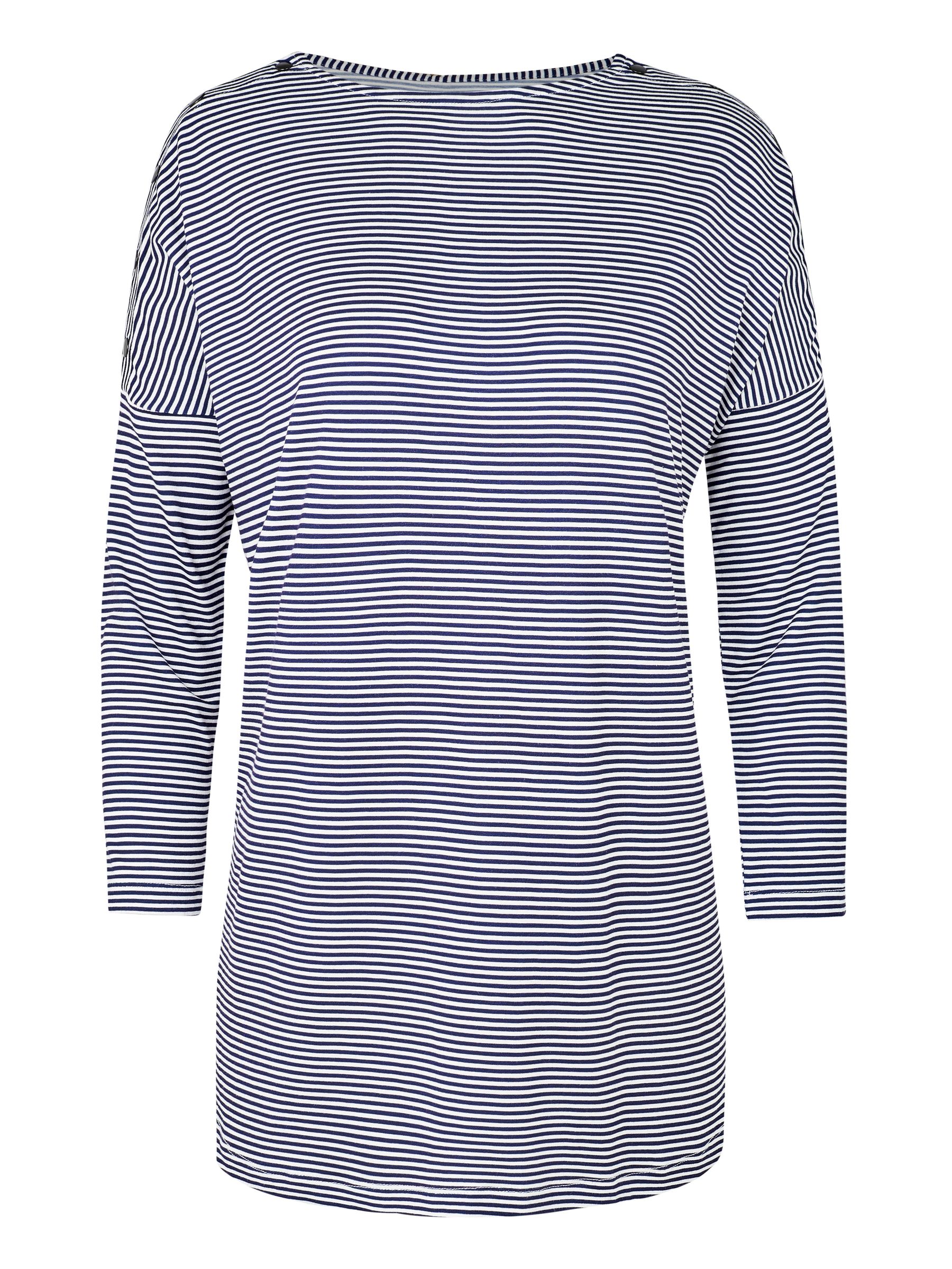 Navy Shoulder Opening Maternity & Nursing Top - Image 4 of 4