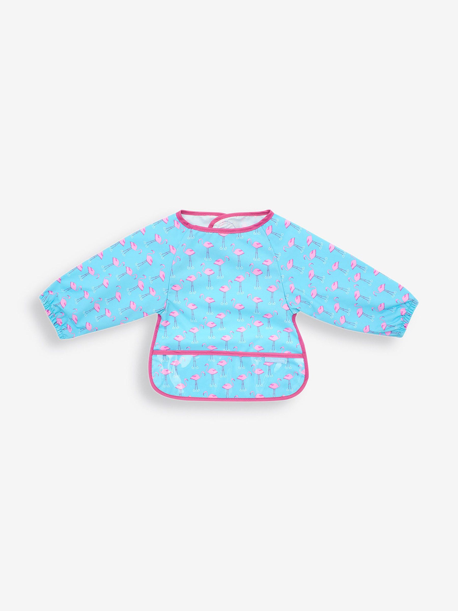Blue Flamingo Deluxe Sleeved Bib - Image 1 of 3