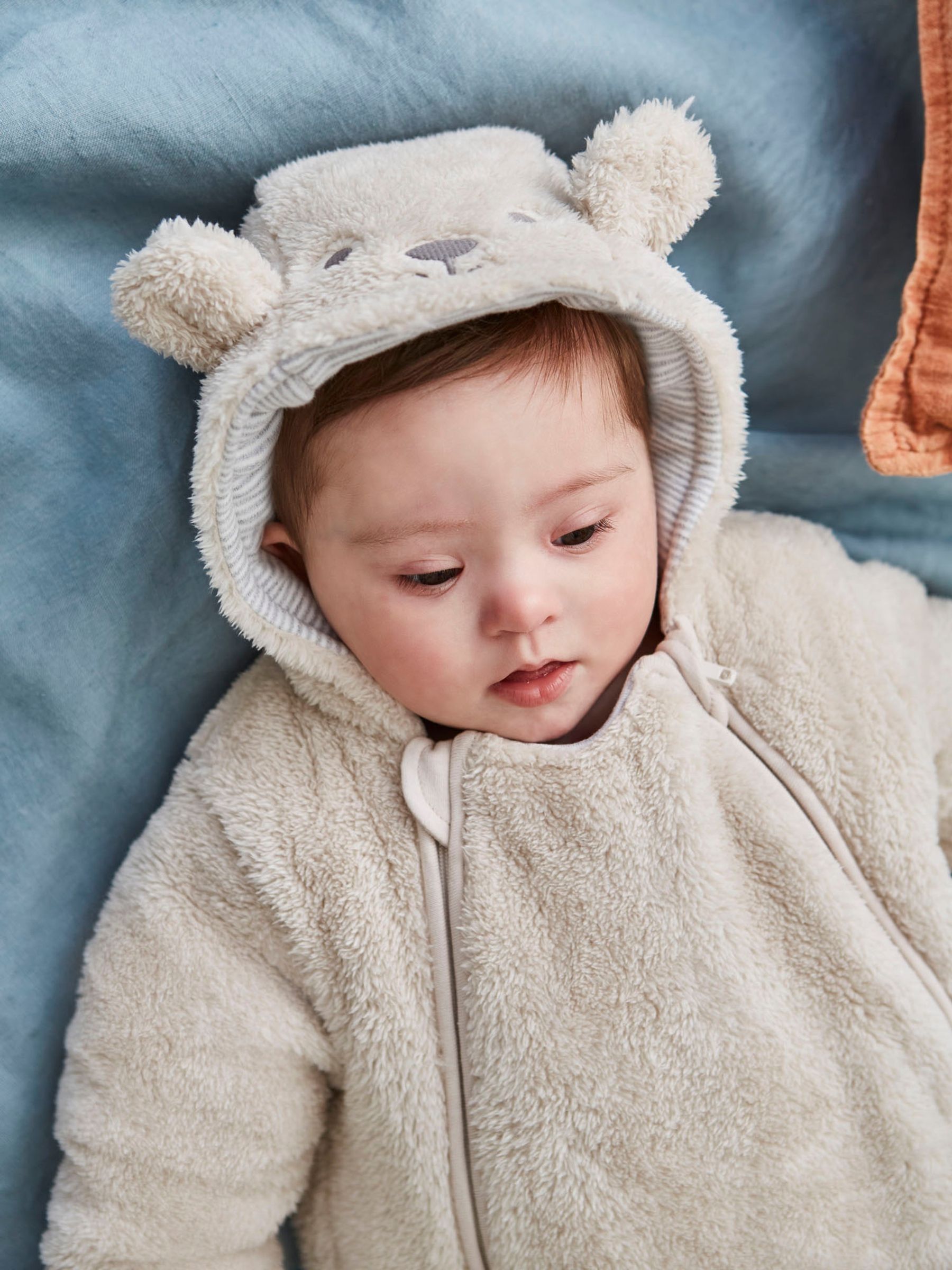 Mocha Bear Cosy Pramsuit - Image 3 of 6