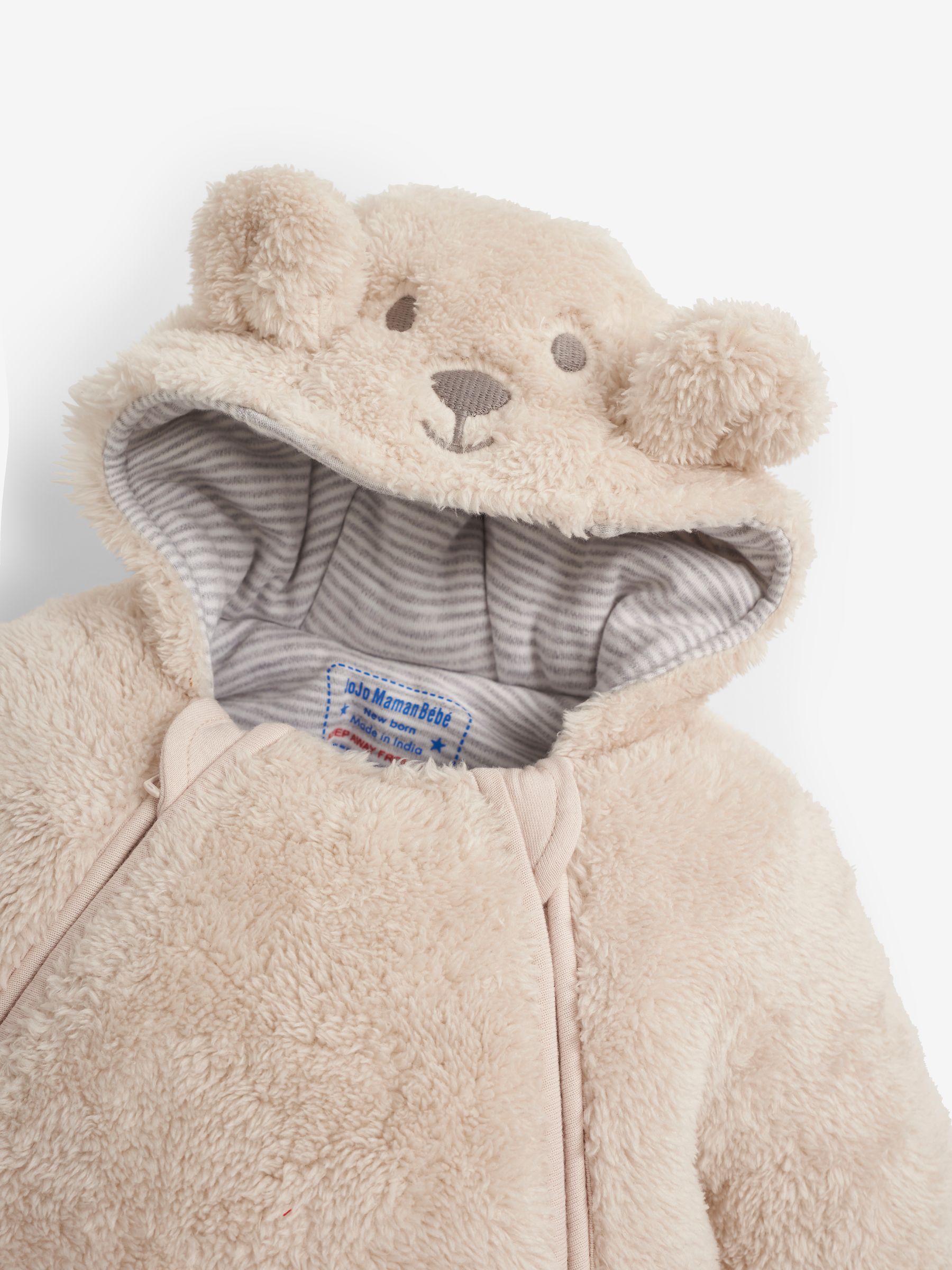 Mocha Bear Cosy Pramsuit - Image 5 of 6