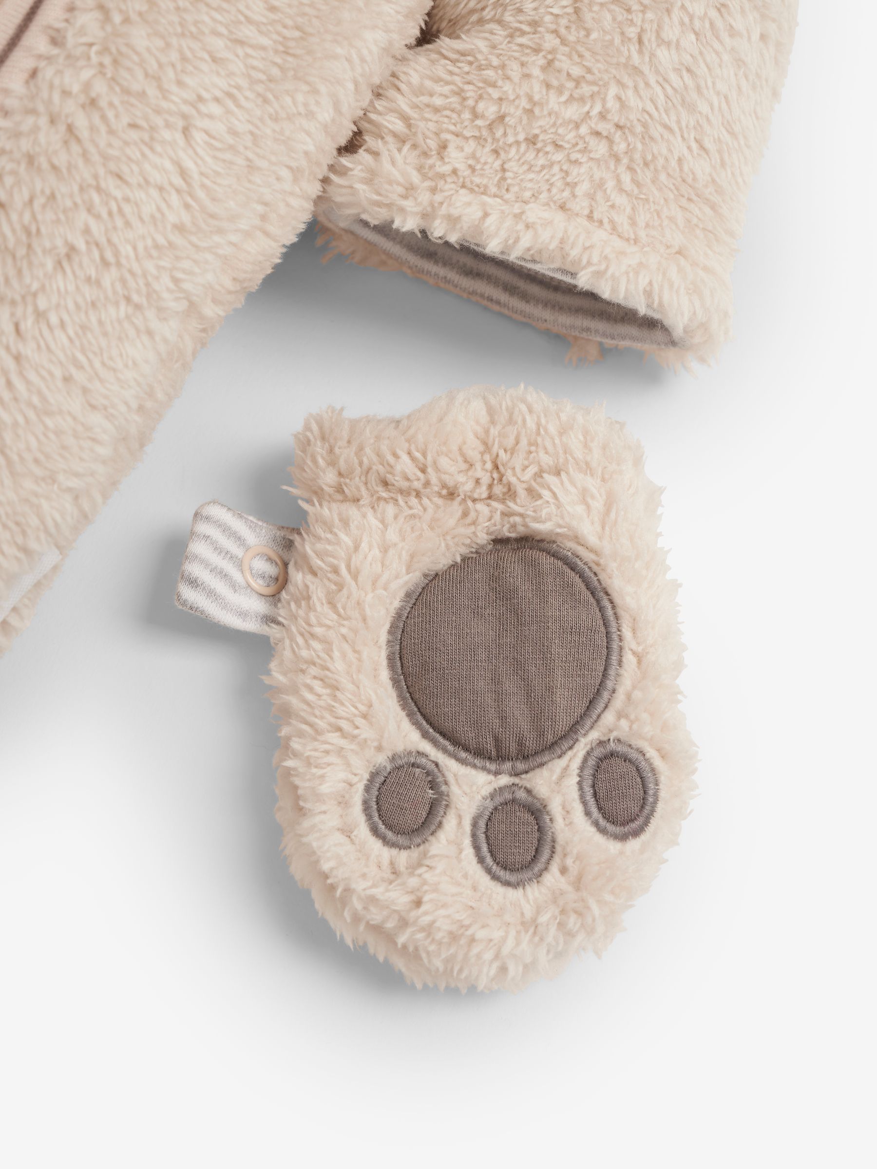 Mocha Bear Cosy Pramsuit - Image 6 of 6