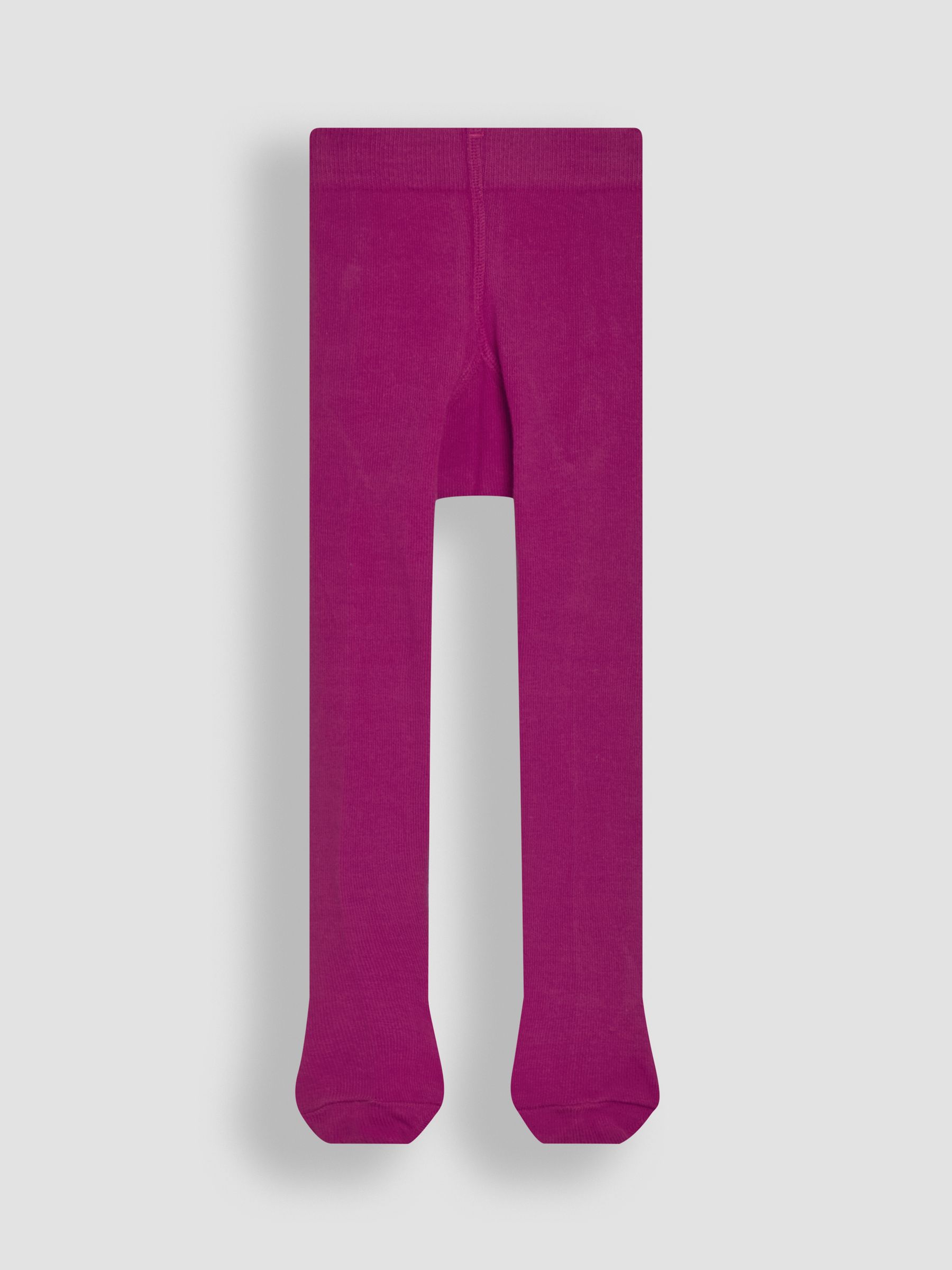 Damson Purple Cotton Rich Plain Tights - Image 2 of 3