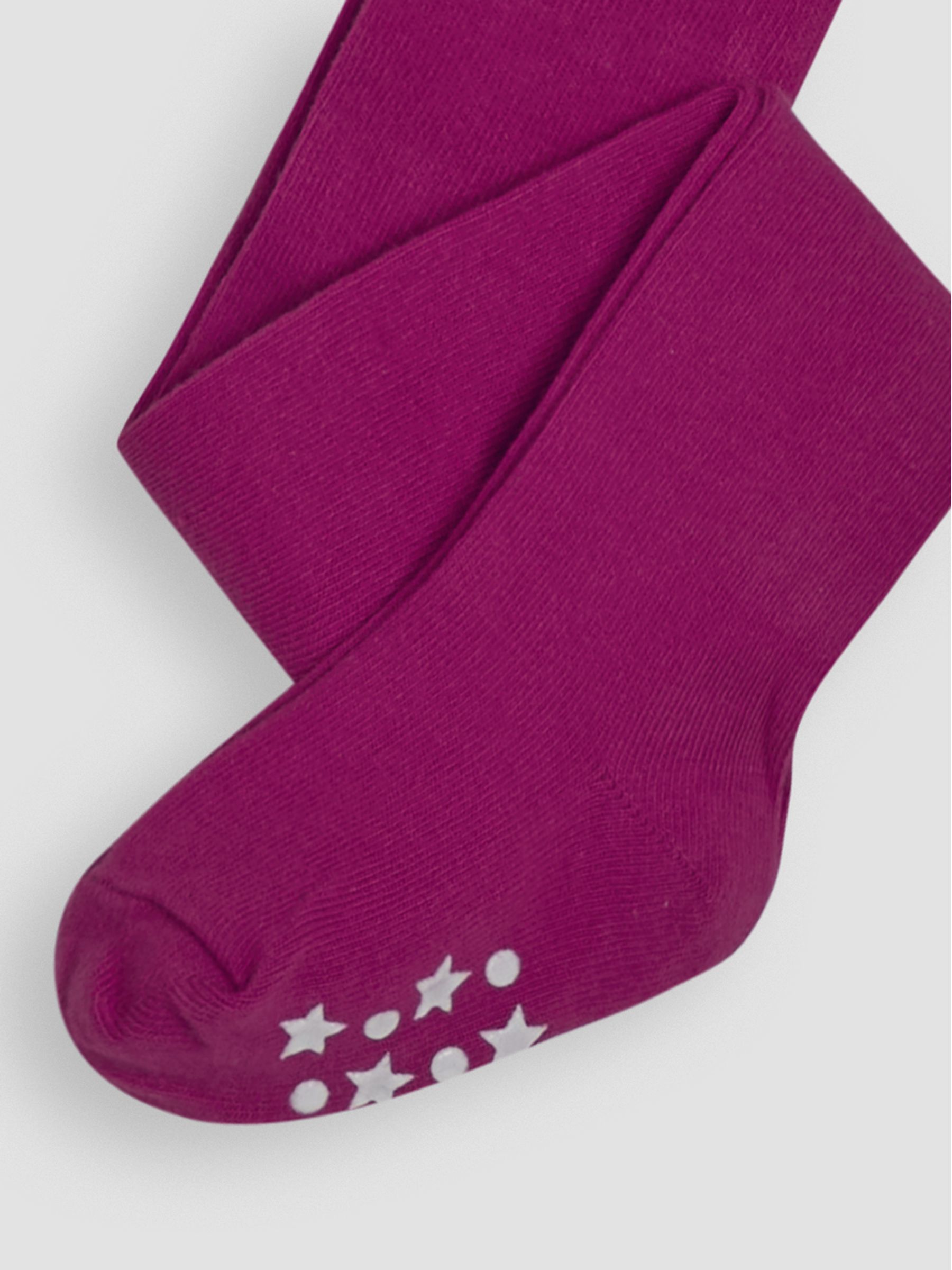 Damson Purple Cotton Rich Plain Tights - Image 3 of 3