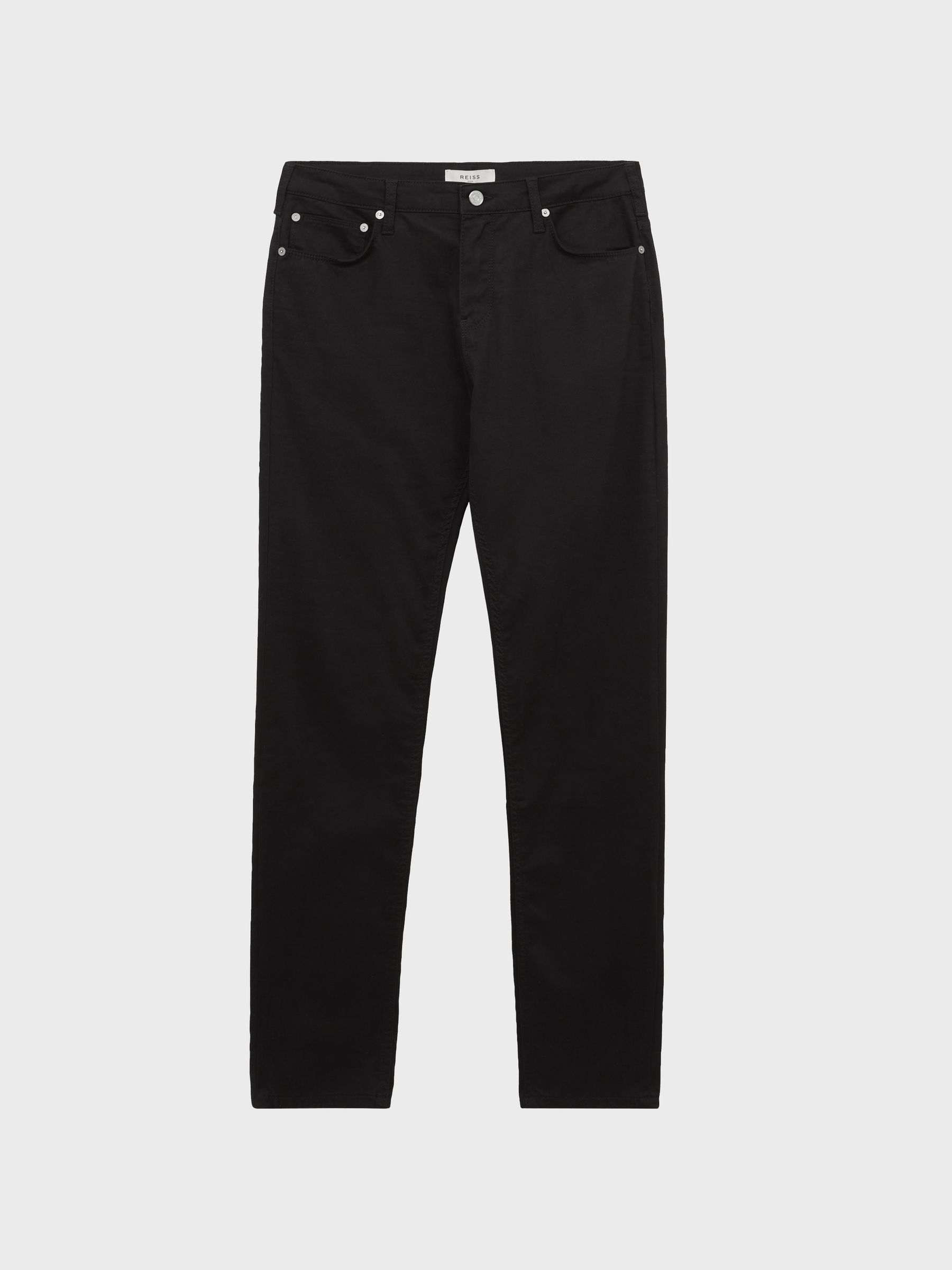 Five Pocket Slim Fit Trousers in Black - Image 2 of 6