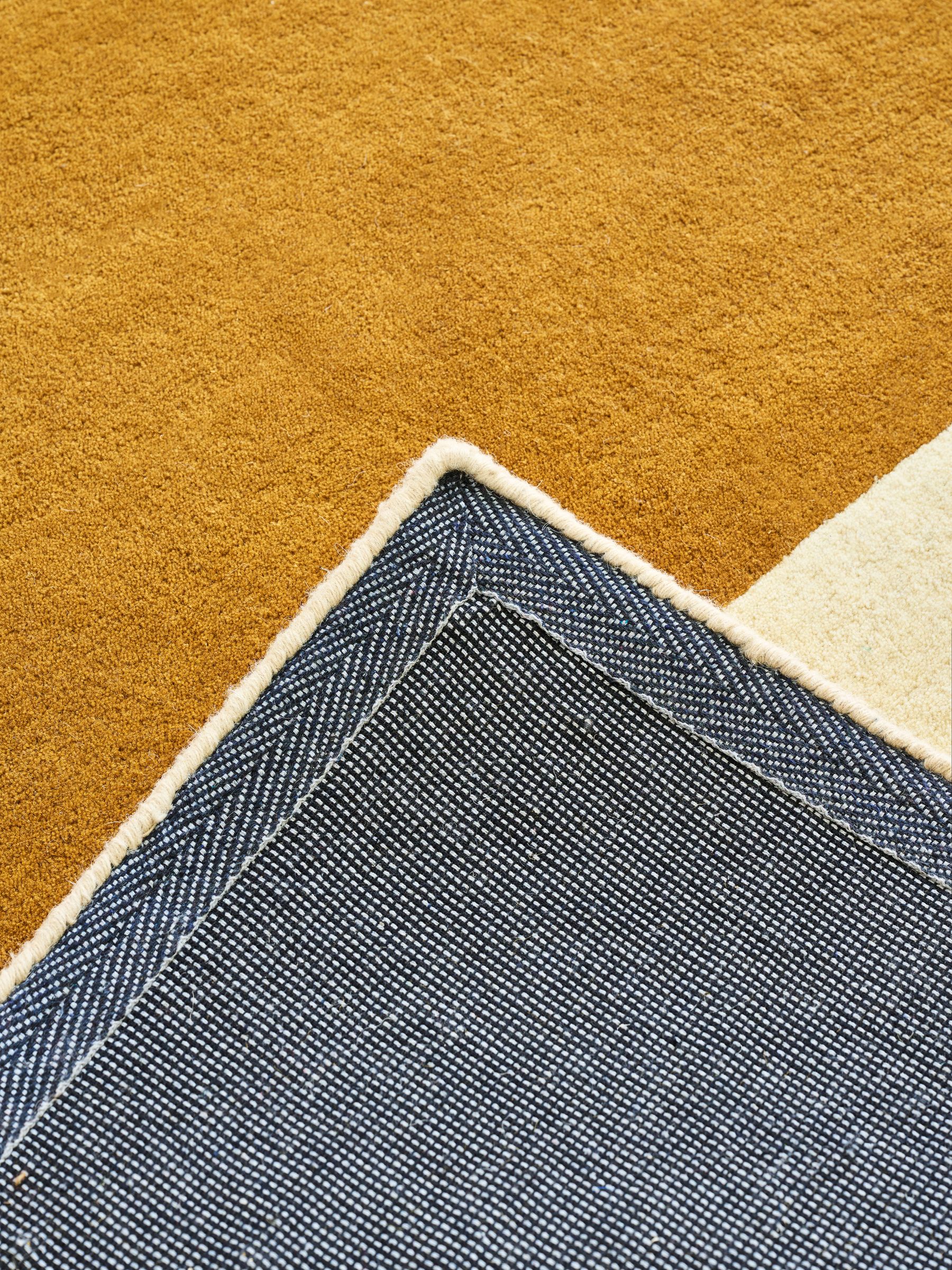 Jasper Conran London Yellow Abstract Wool Rug - Image 3 of 4