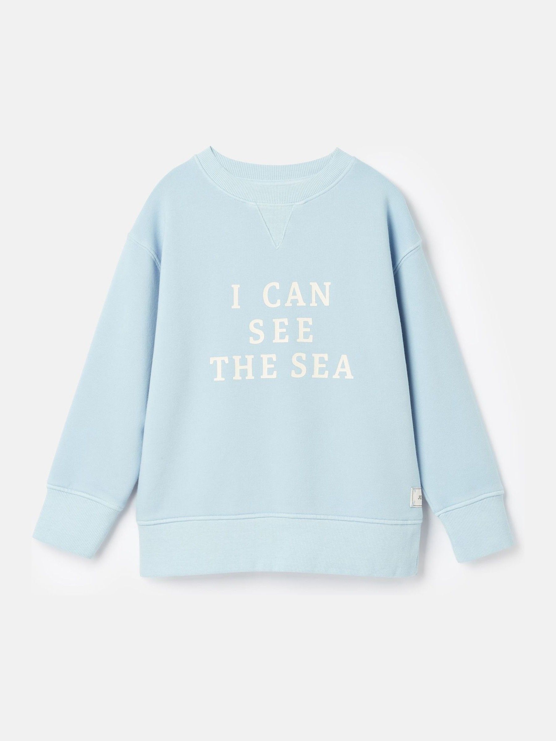 Kids' Sundaze Blue Crew Neck Slogan Sweatshirt - Image 3 of 7