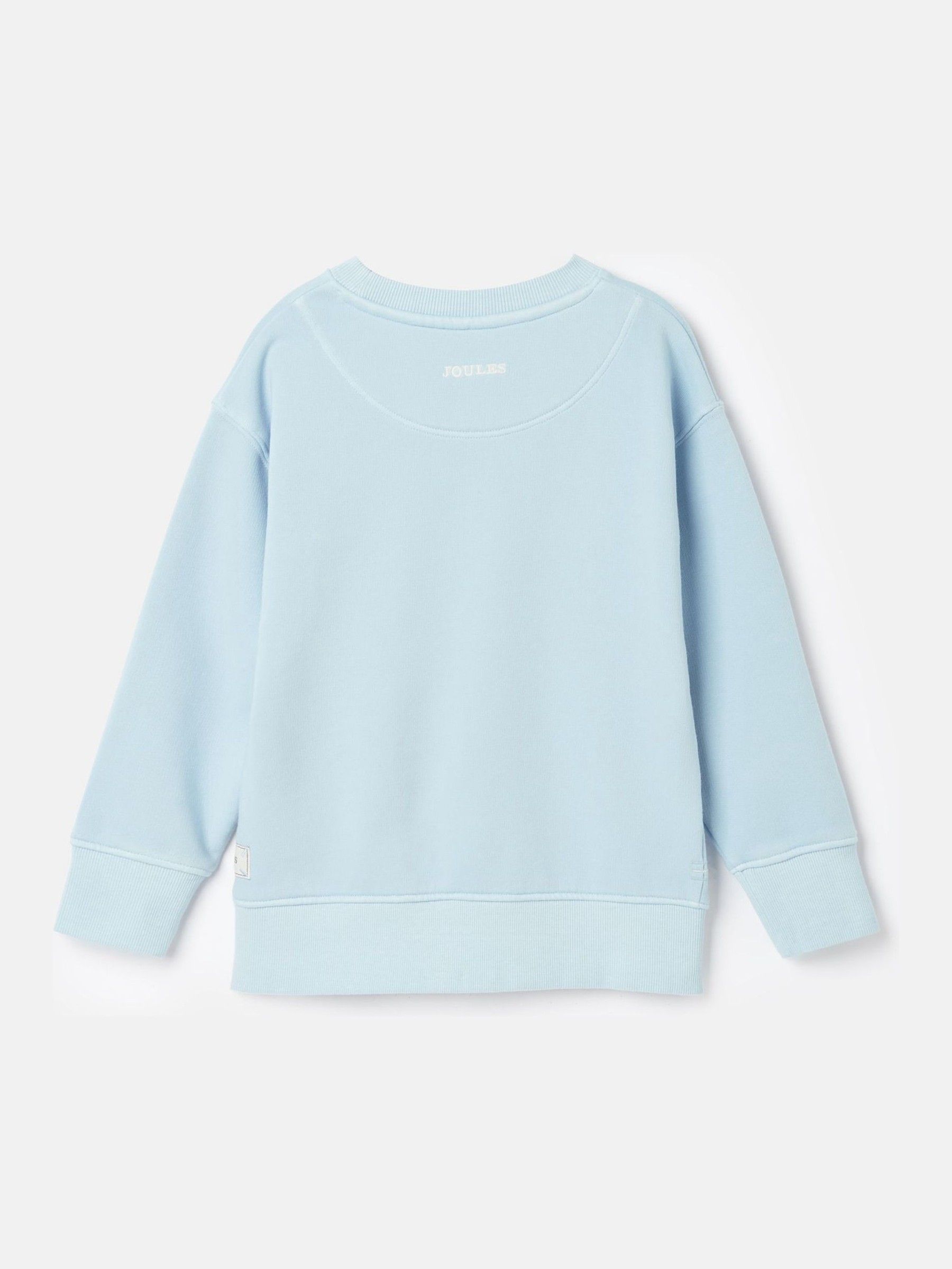 Kids' Sundaze Blue Crew Neck Slogan Sweatshirt - Image 4 of 7