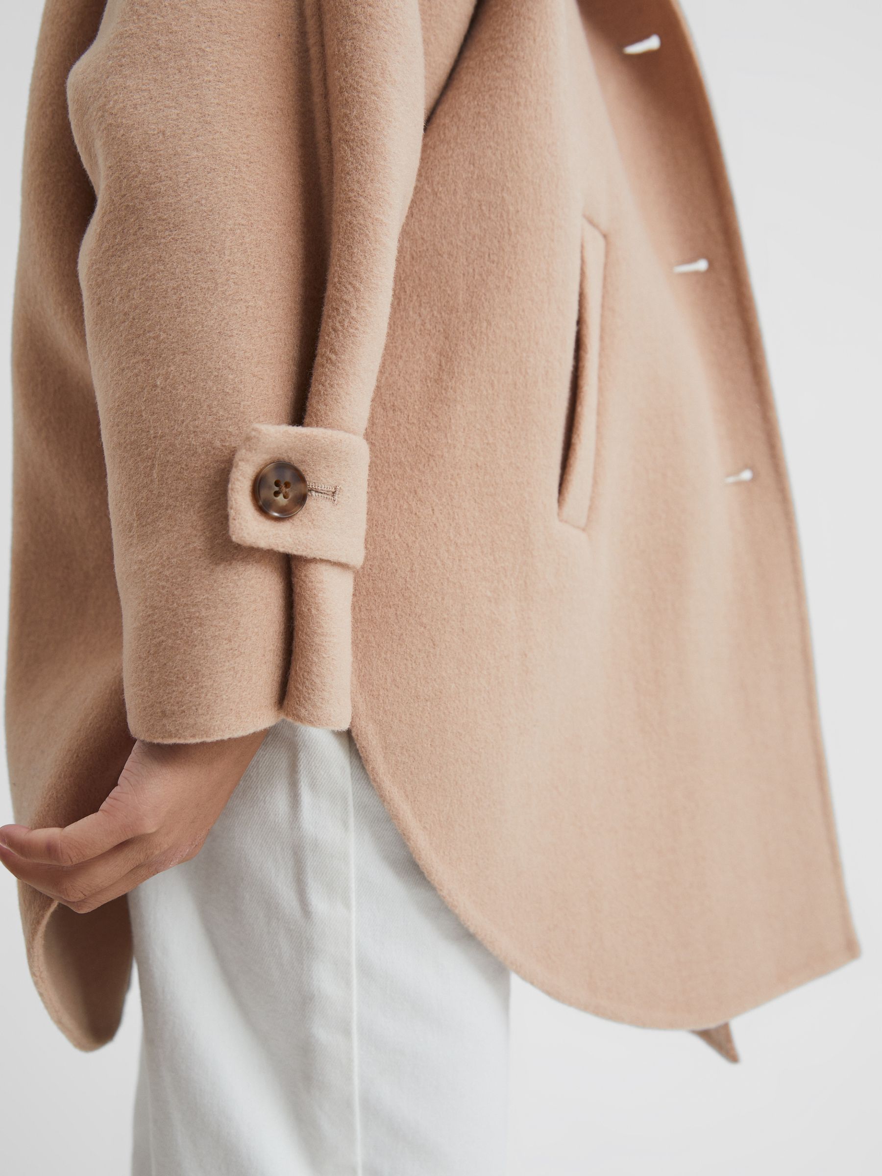 Senior Wool Cape in Camel - Image 7 of 10