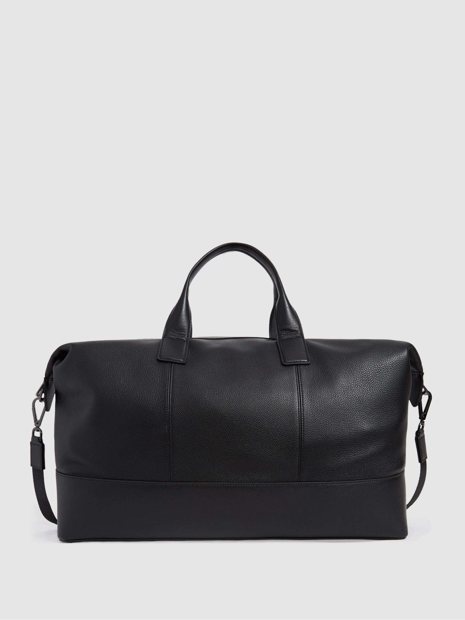 Leather Travel Bag in Black - Image 2 of 7