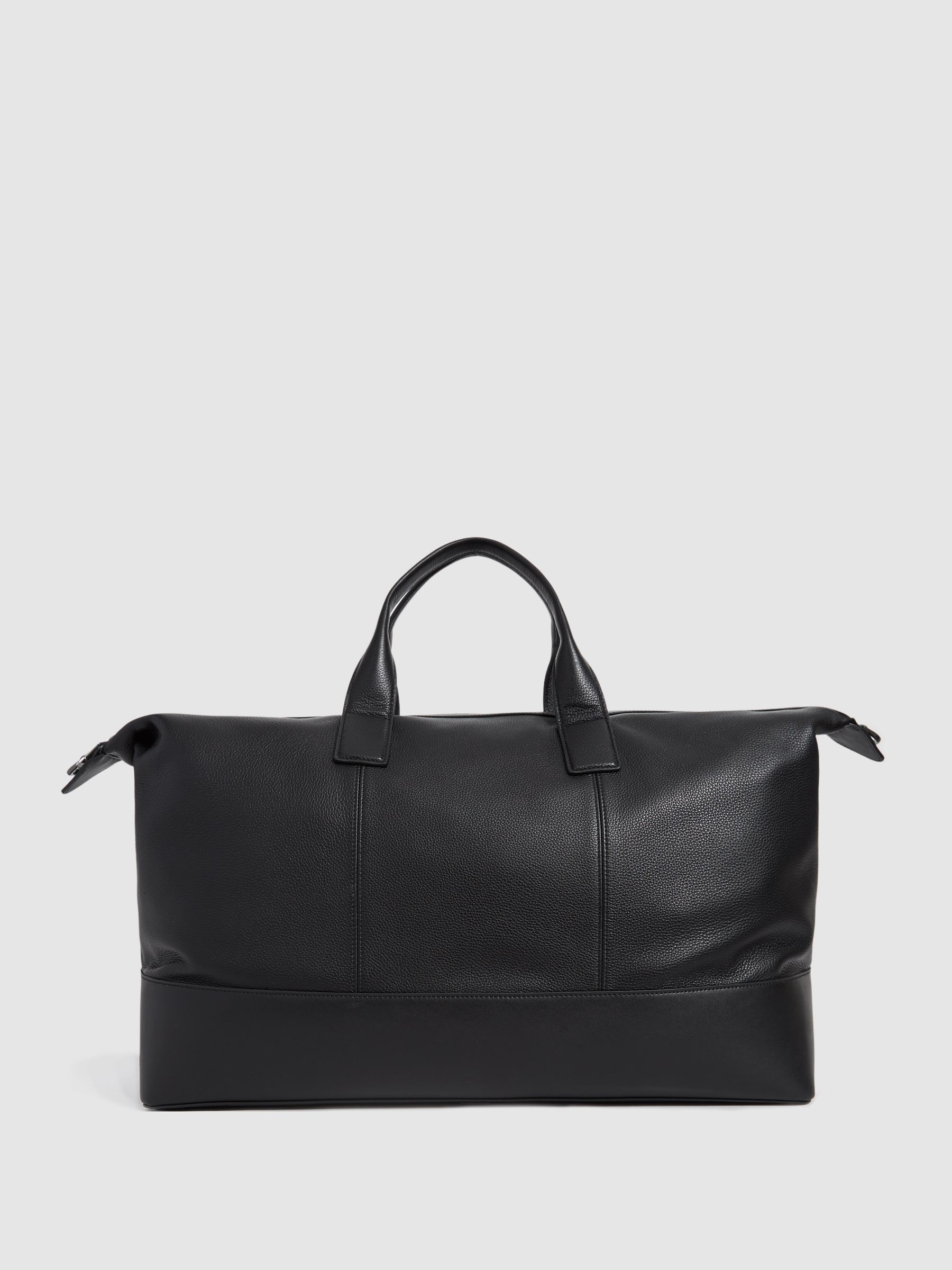 Leather Travel Bag in Black - Image 5 of 7