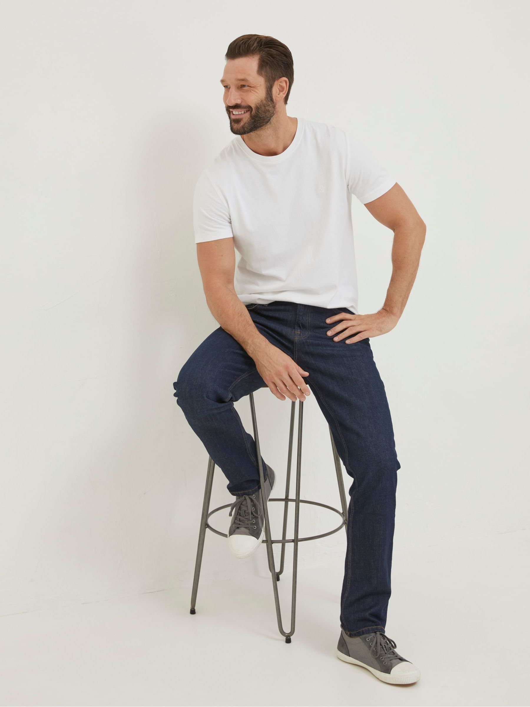 Blue Slim Vintage Wash Jeans - Image 3 of 6