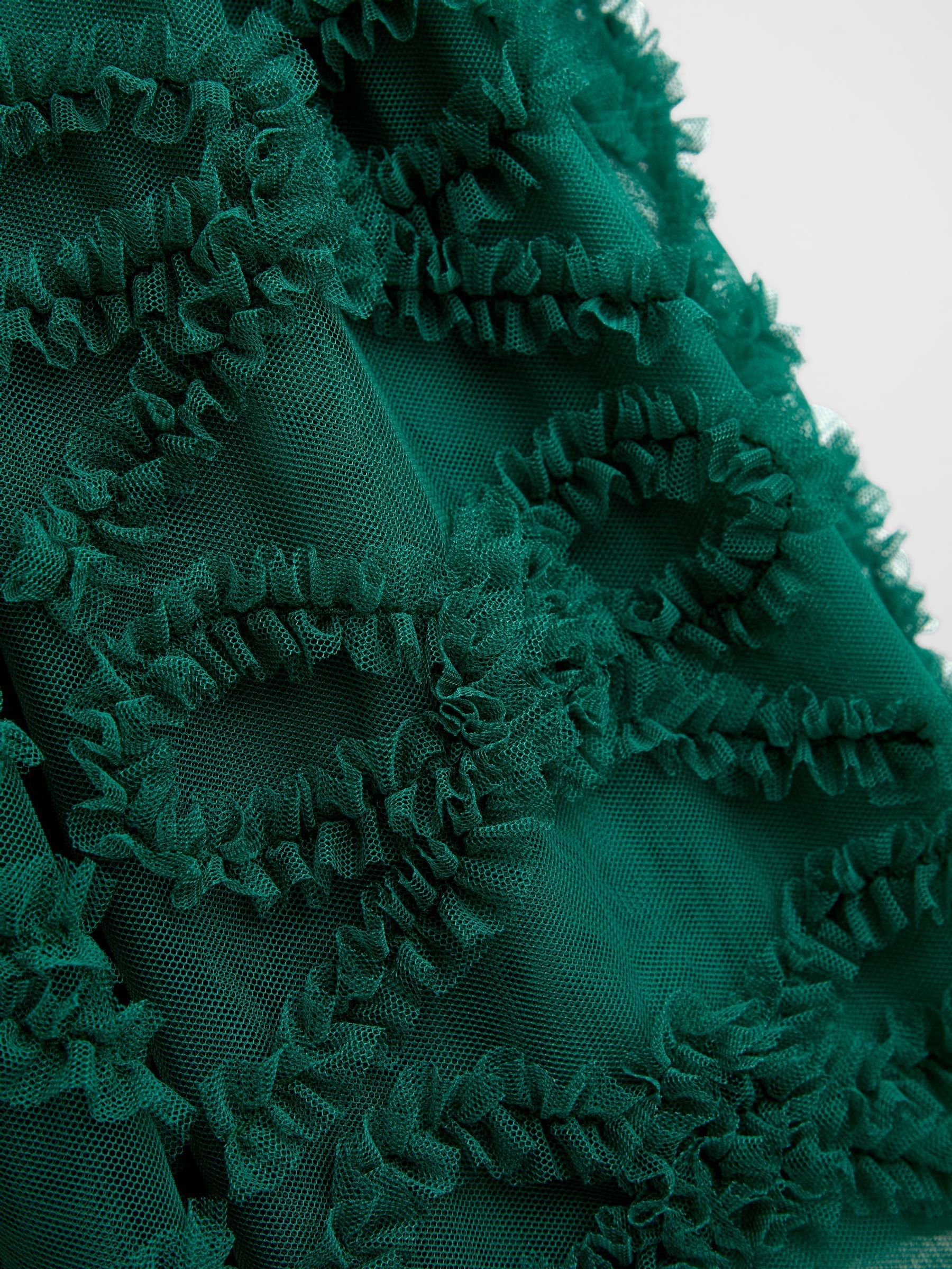 Emerald Green Sequin & Tulle Bow Party Dress - Image 4 of 5