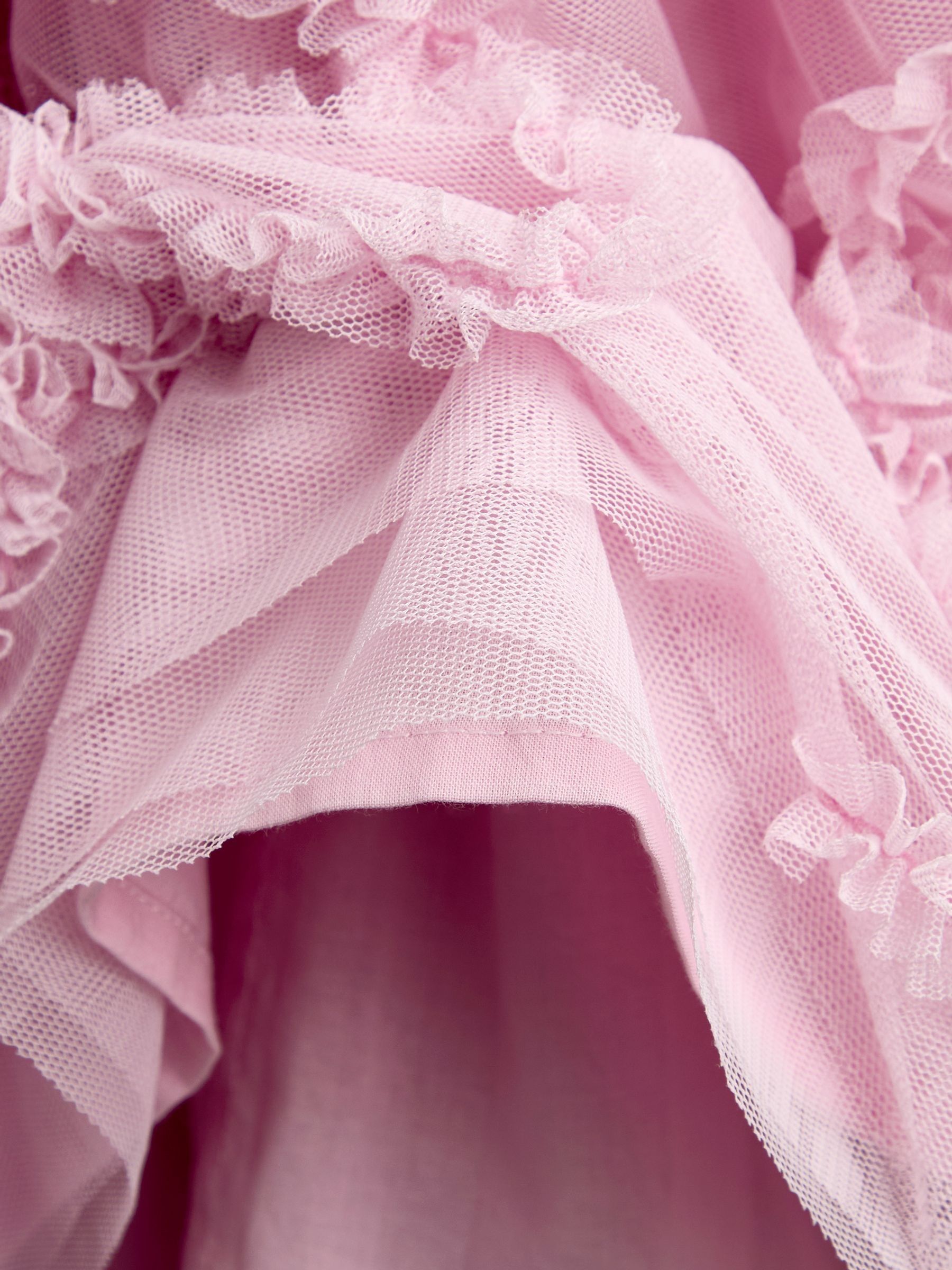 Soft Pink Sequin & Tulle Bow Party Dress - Image 3 of 5