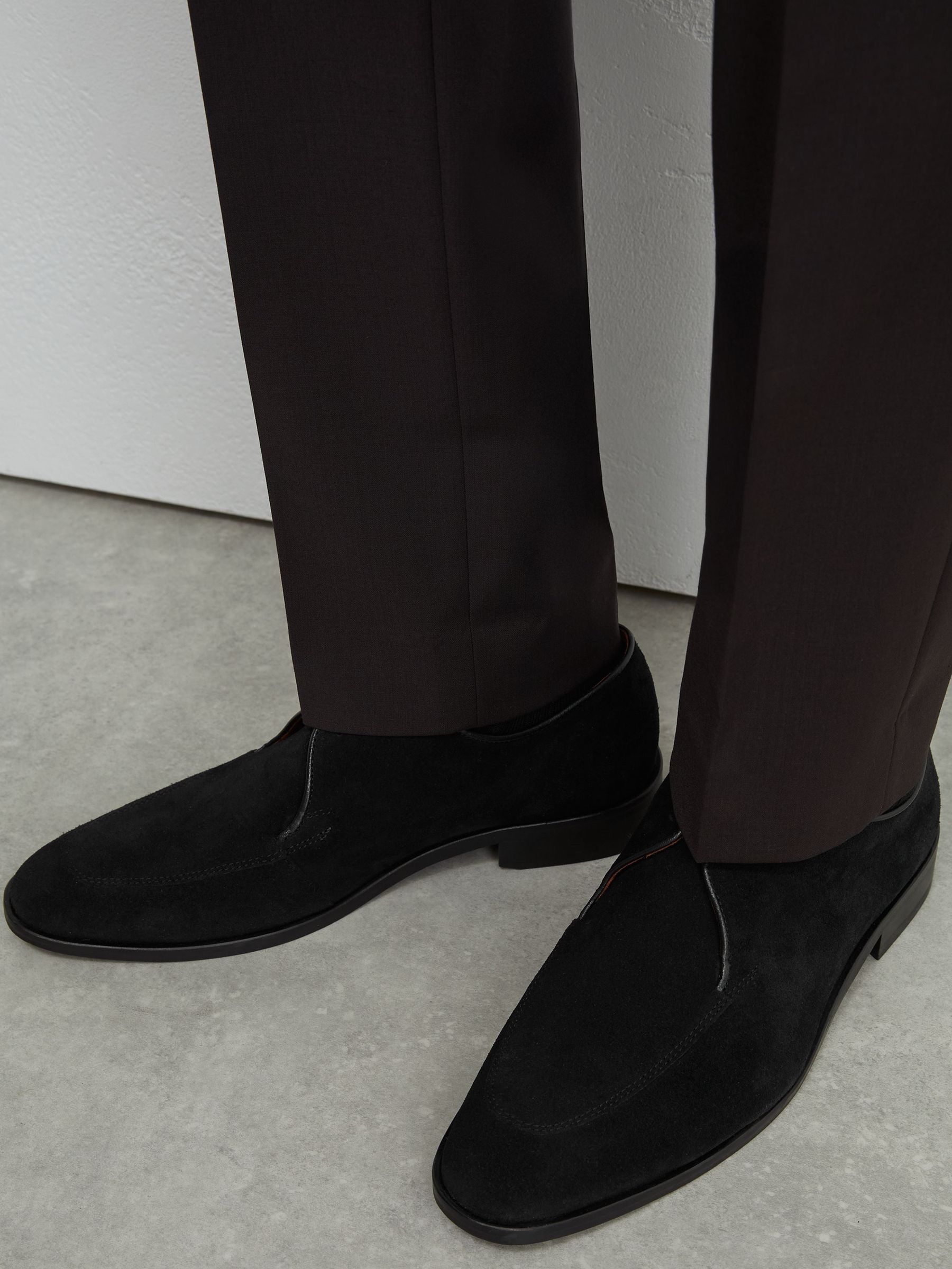 Lace-Up Derby Shoes in Black - Image 1 of 6