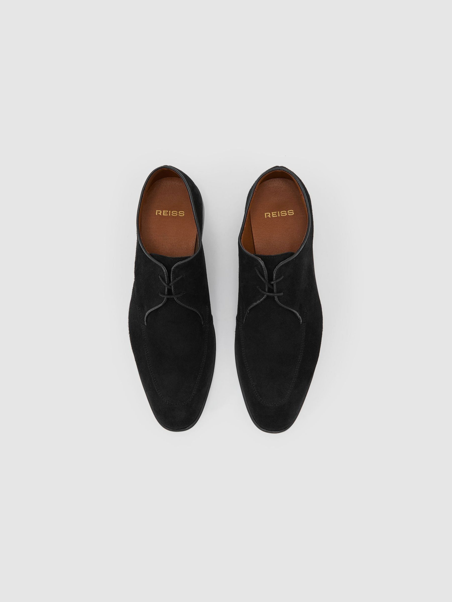Lace-Up Derby Shoes in Black - Image 3 of 6