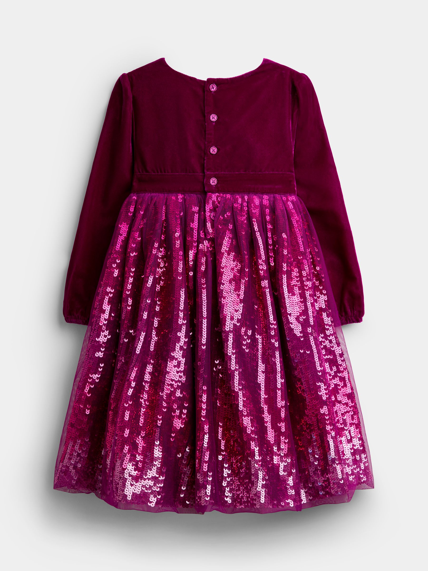 Plum Purple Velvet & Sequin Party Dress - Image 2 of 4 Plum Purple Velvet & Sequin Party Dress - Image 2 of 4