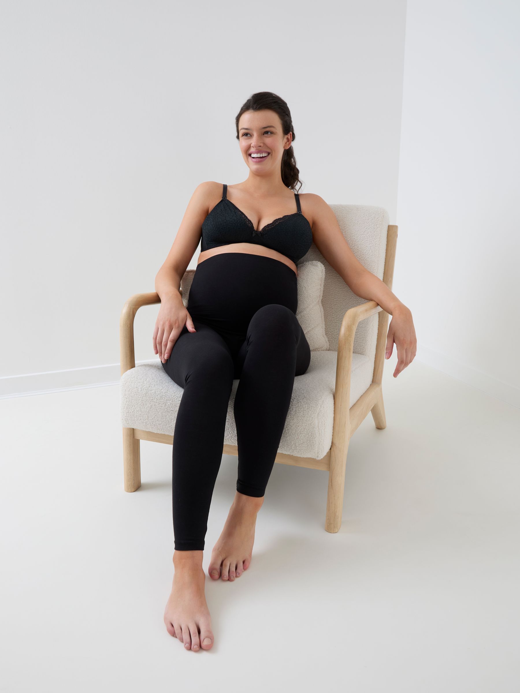 Black 2-Pack Maternity & Nursing Seamless Bras - Image 6 of 6