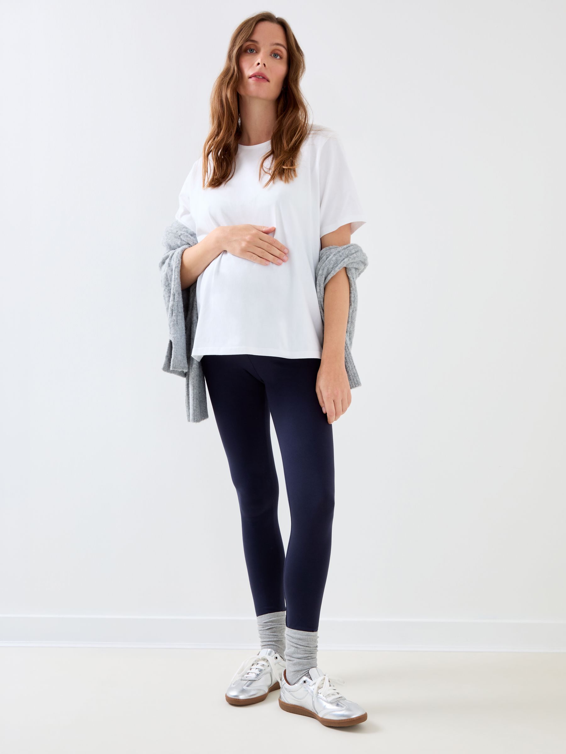 Navy Blue Super Soft Seamless Leggings - Image 2 of 4