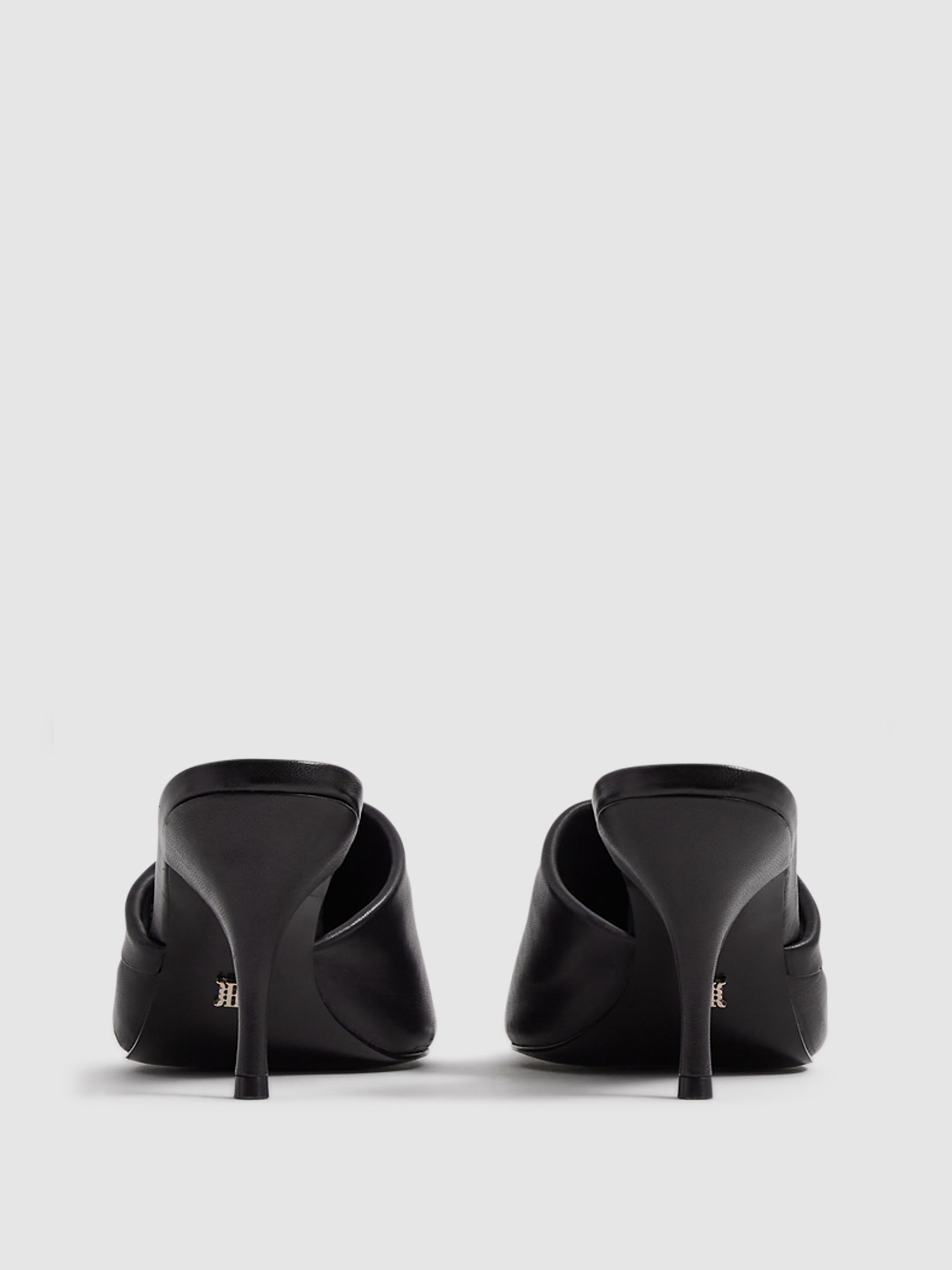 Folded Mules in Black - Image 7 of 7