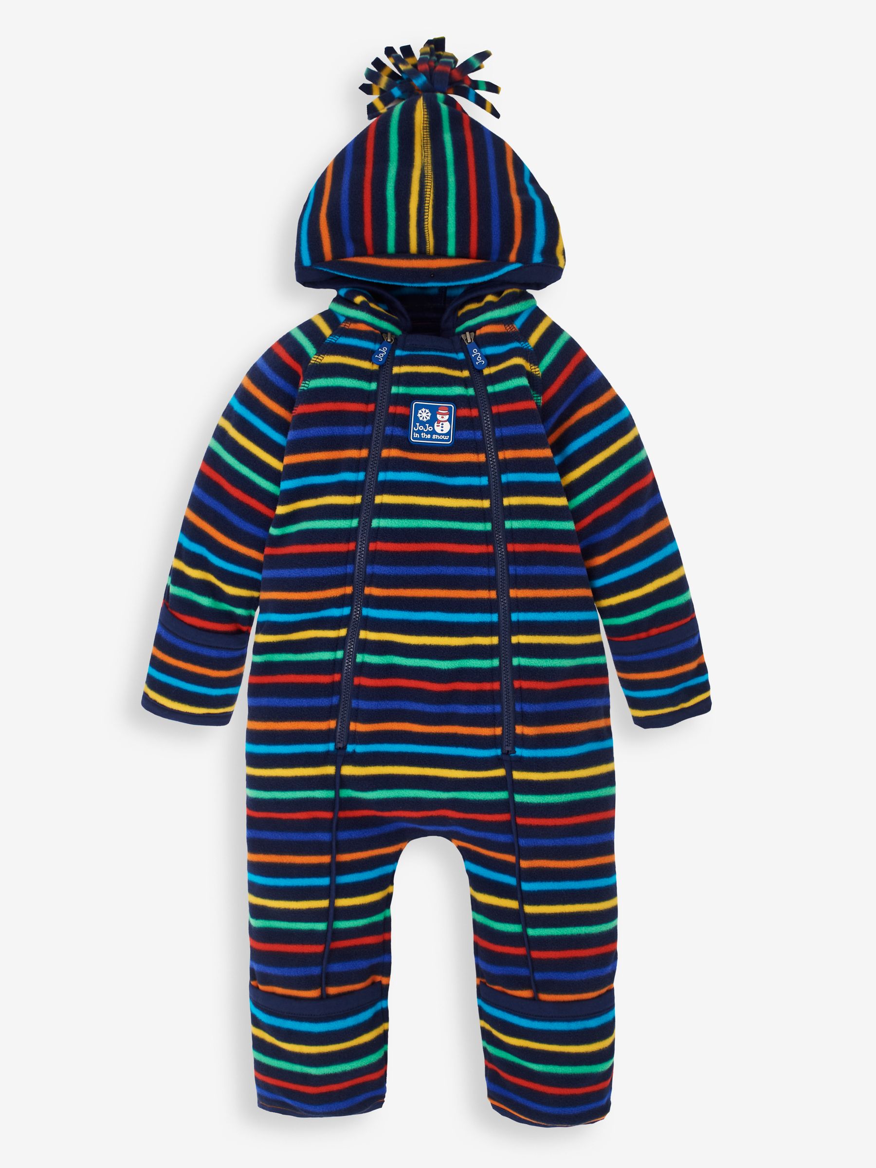 White Rainbow Cosy Polarfleece All-In-One - Image 1 of 3