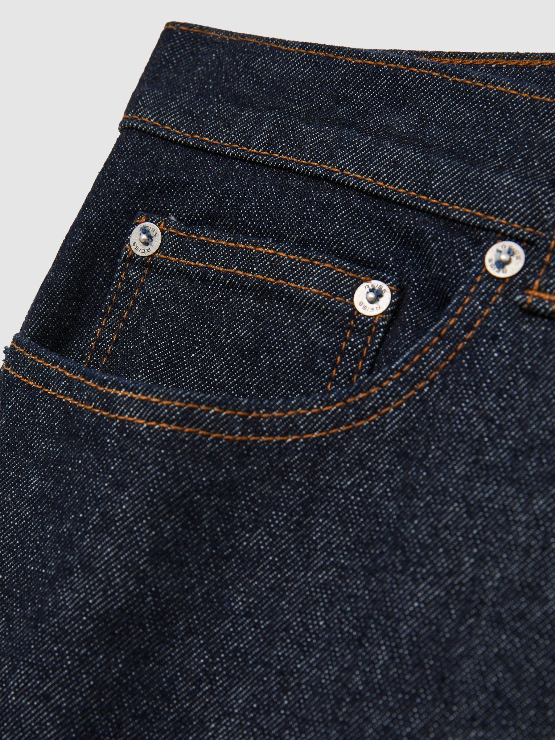 Cotton-Blend Slim-Fit Jeans in Raw Indigo - Image 6 of 6