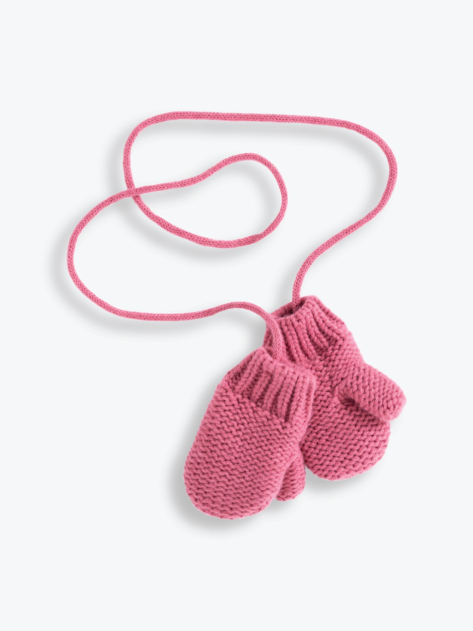 Pink Mittens with String - Image 2 of 3