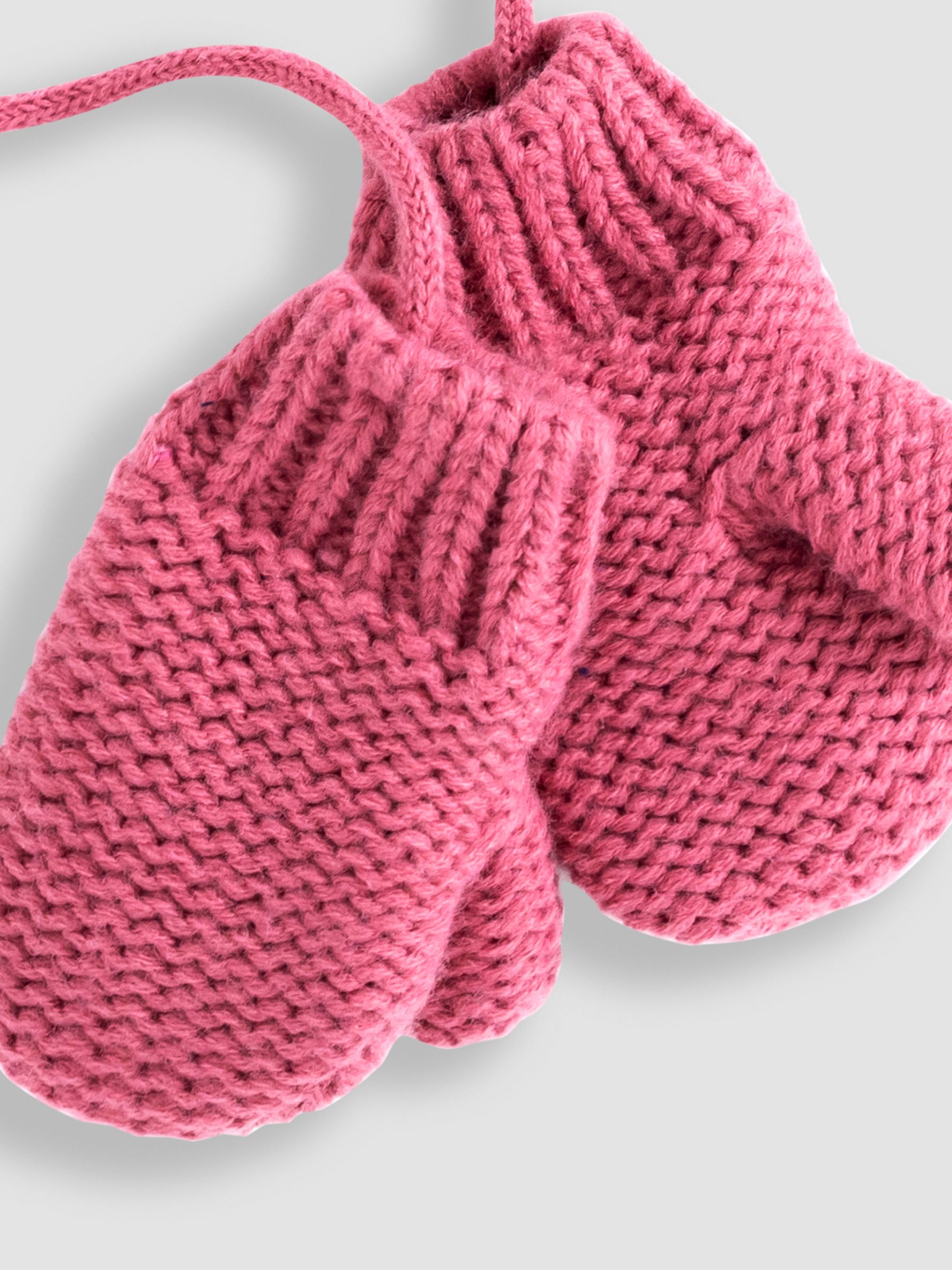 Pink Mittens with String - Image 3 of 3