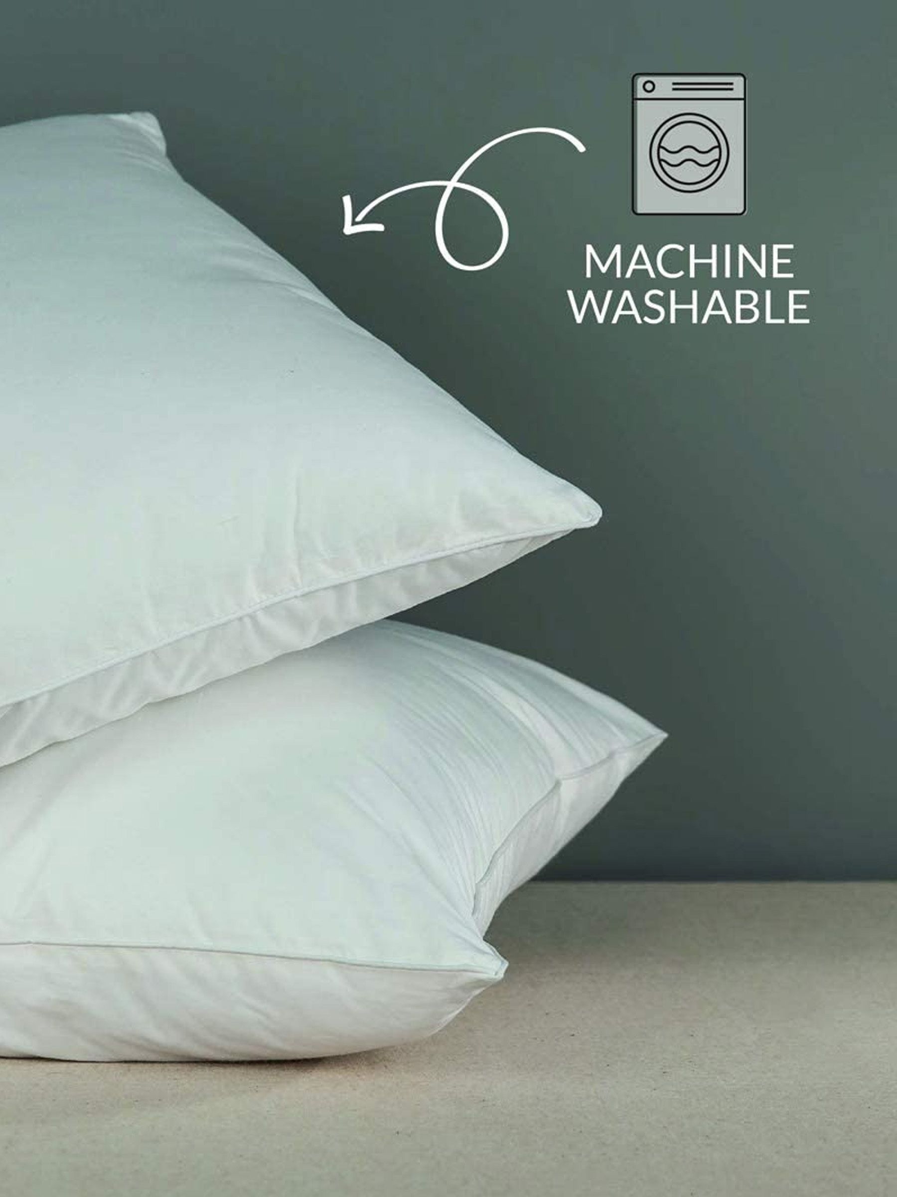 Snuggledown Set of 2 White Medium Anti Allergy Pillows - Image 5 of 5 Snuggledown Set of 2 White Medium Anti Allergy Pillows - Image 5 of 5