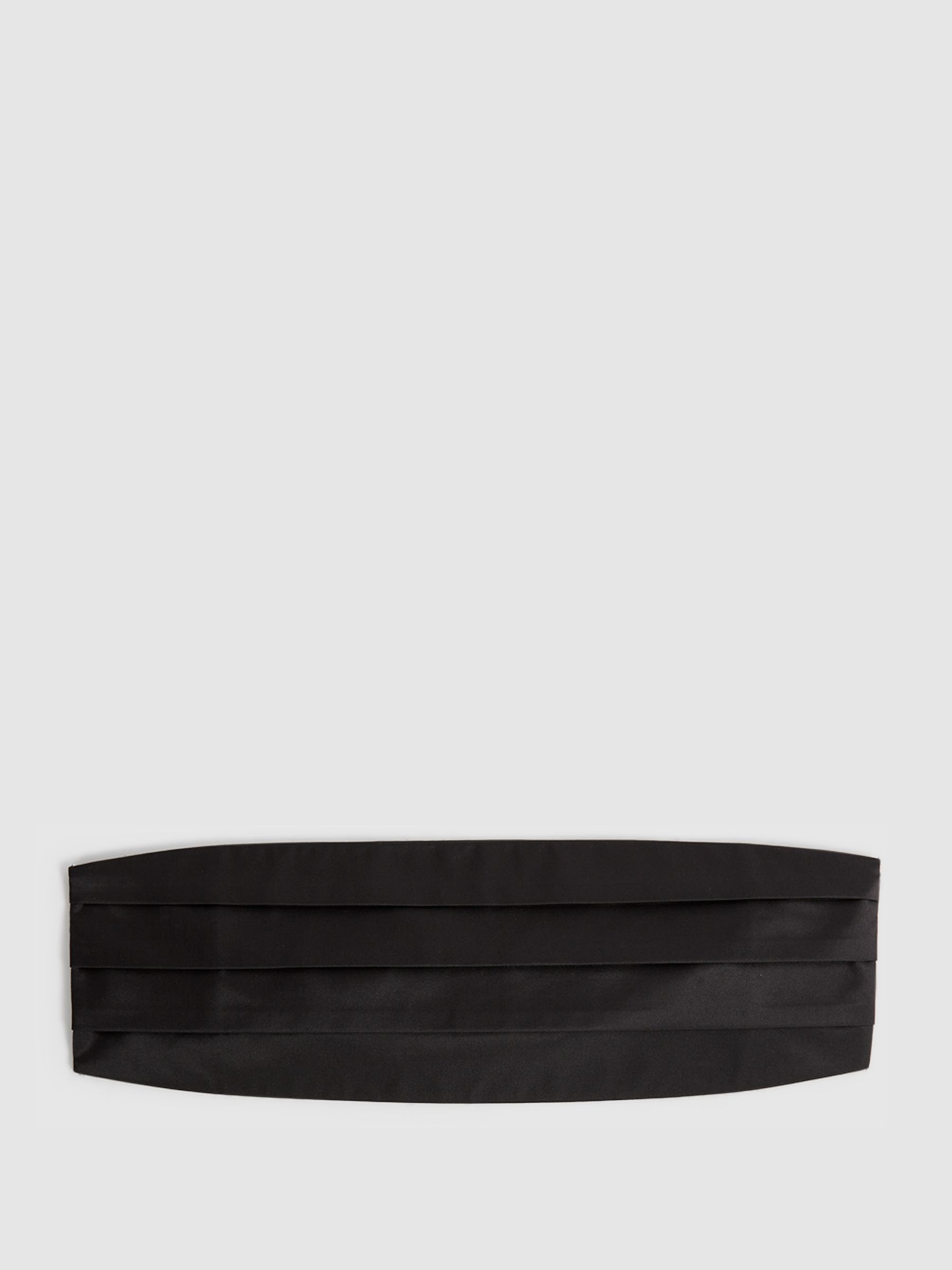 Silk Cummerbund in Black - Image 1 of 5 Silk Cummerbund in Black - Image 1 of 5