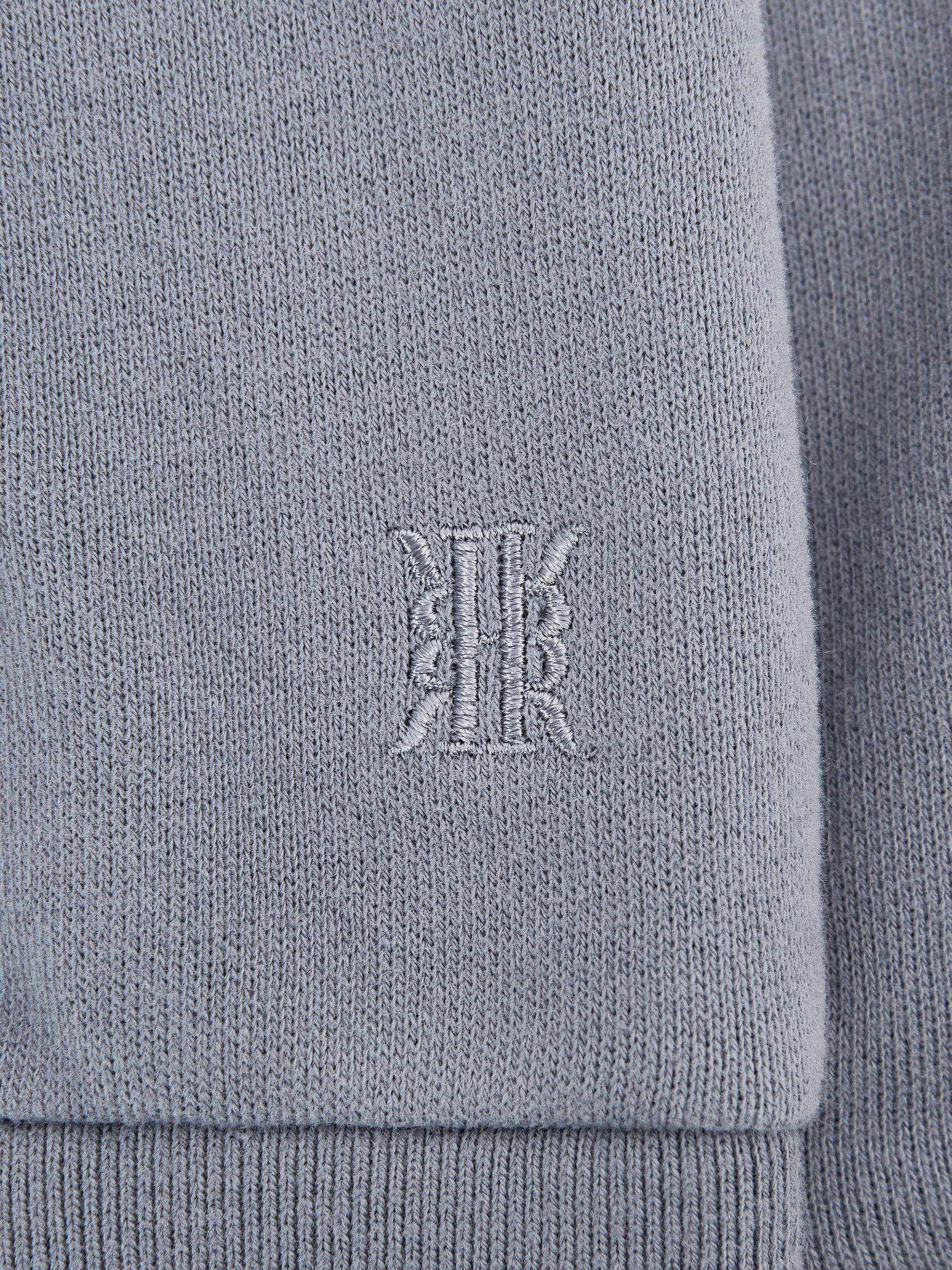 Oversized Cotton Jersey Hoodie in Ashley Blue - Image 5 of 5
