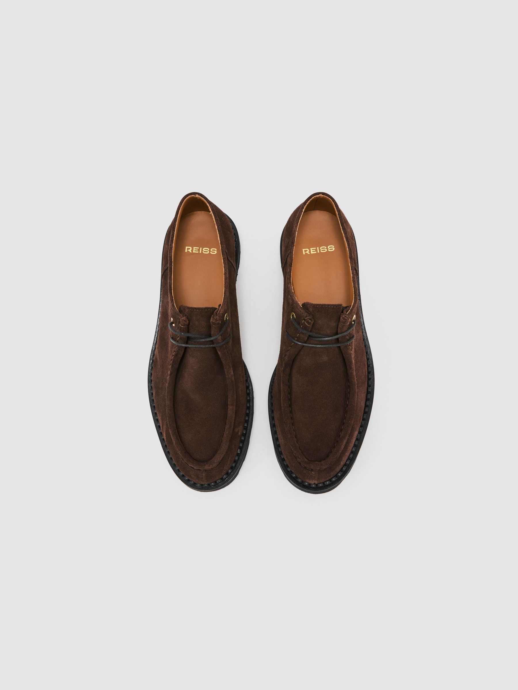 Chaussures mocassins à lacets marron - Image 2 de 4