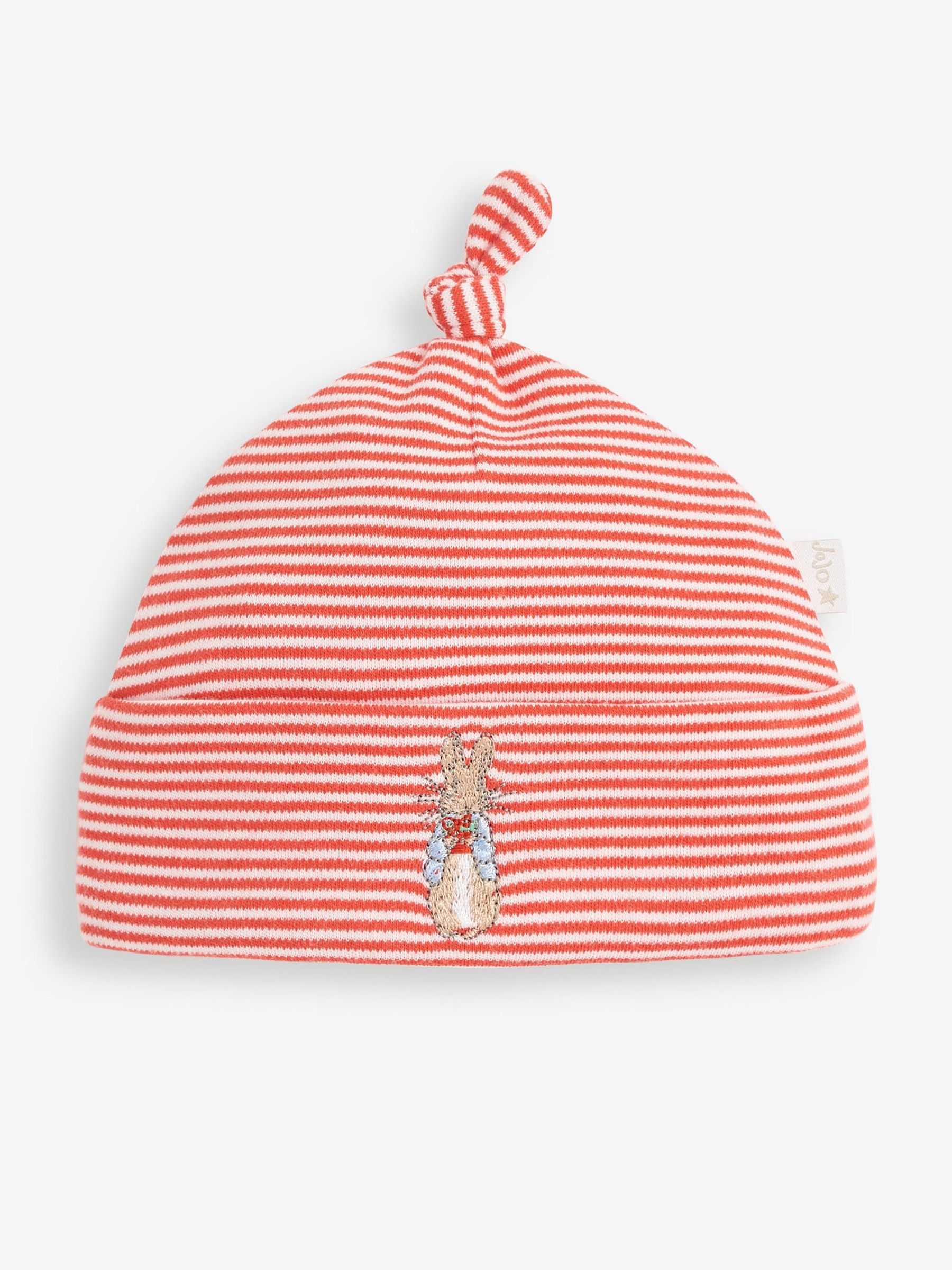 2-Piece Peter Rabbit Smocked Christmas Baby Sleepsuit & Hat Set in Red - Image 5 of 7