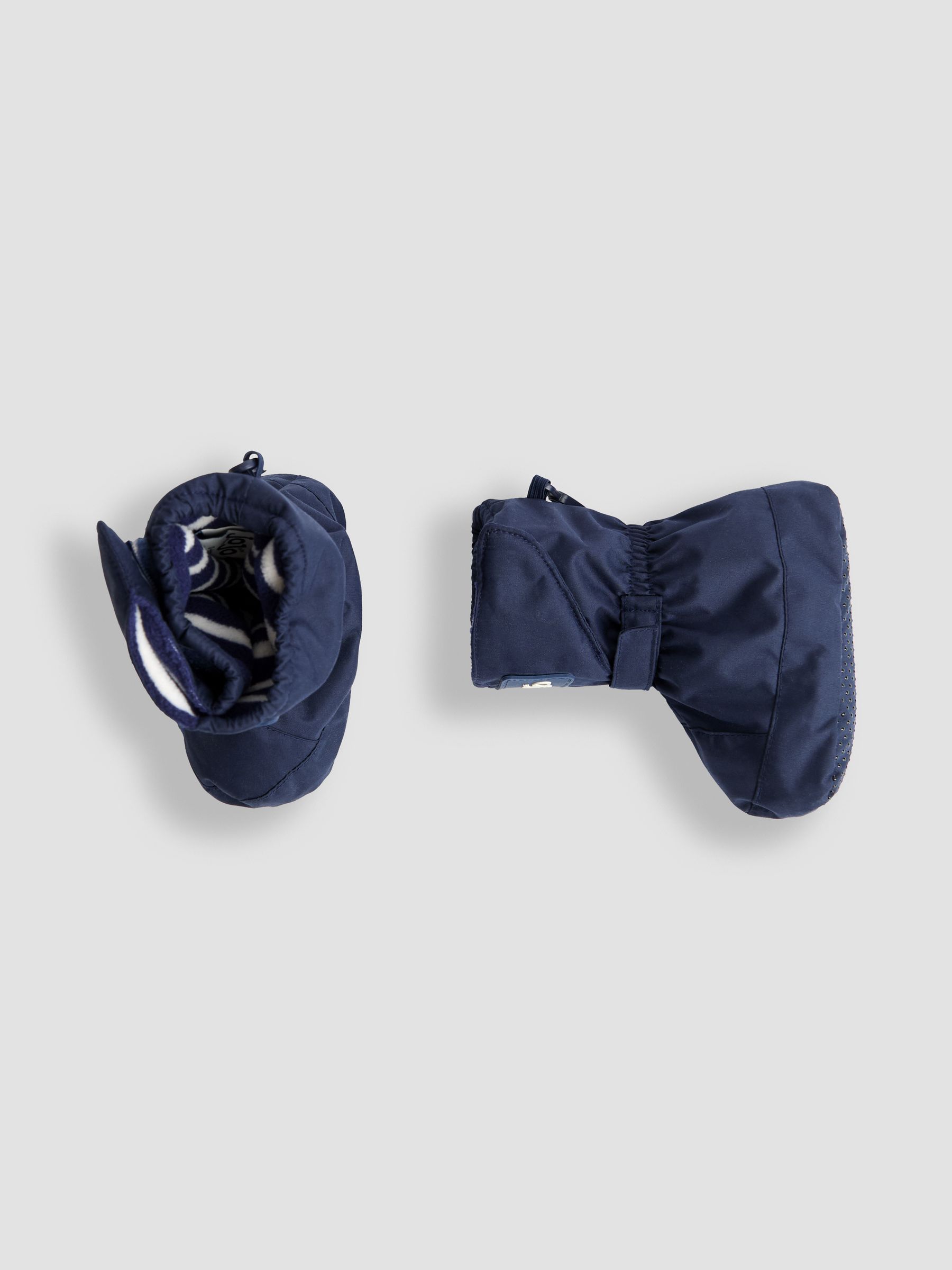 Navy Blue Waterproof Fleece Lined Baby Booties - Image 3 of 4